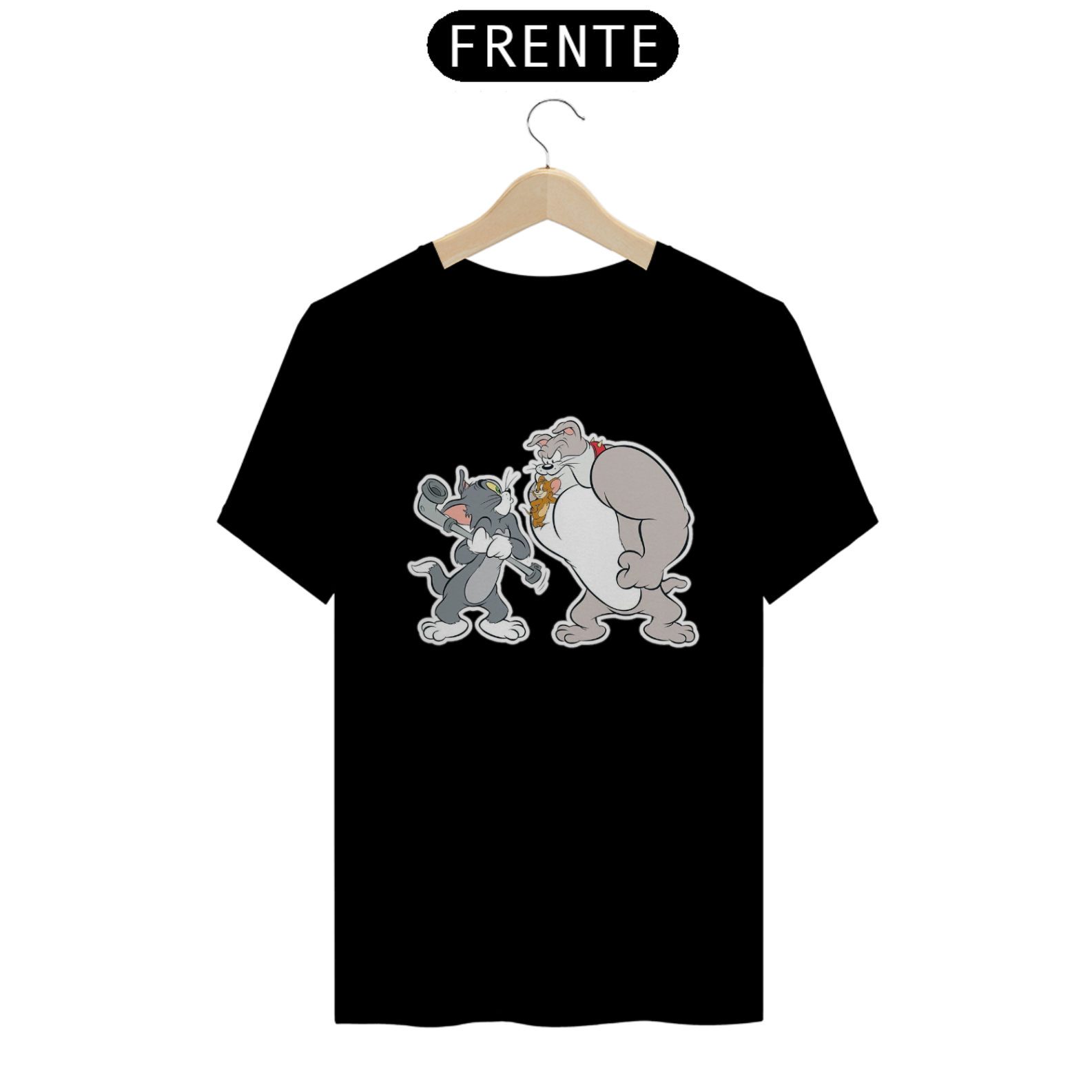 Nome do produto: CAMISETA TOM JERRY E SPYKE 