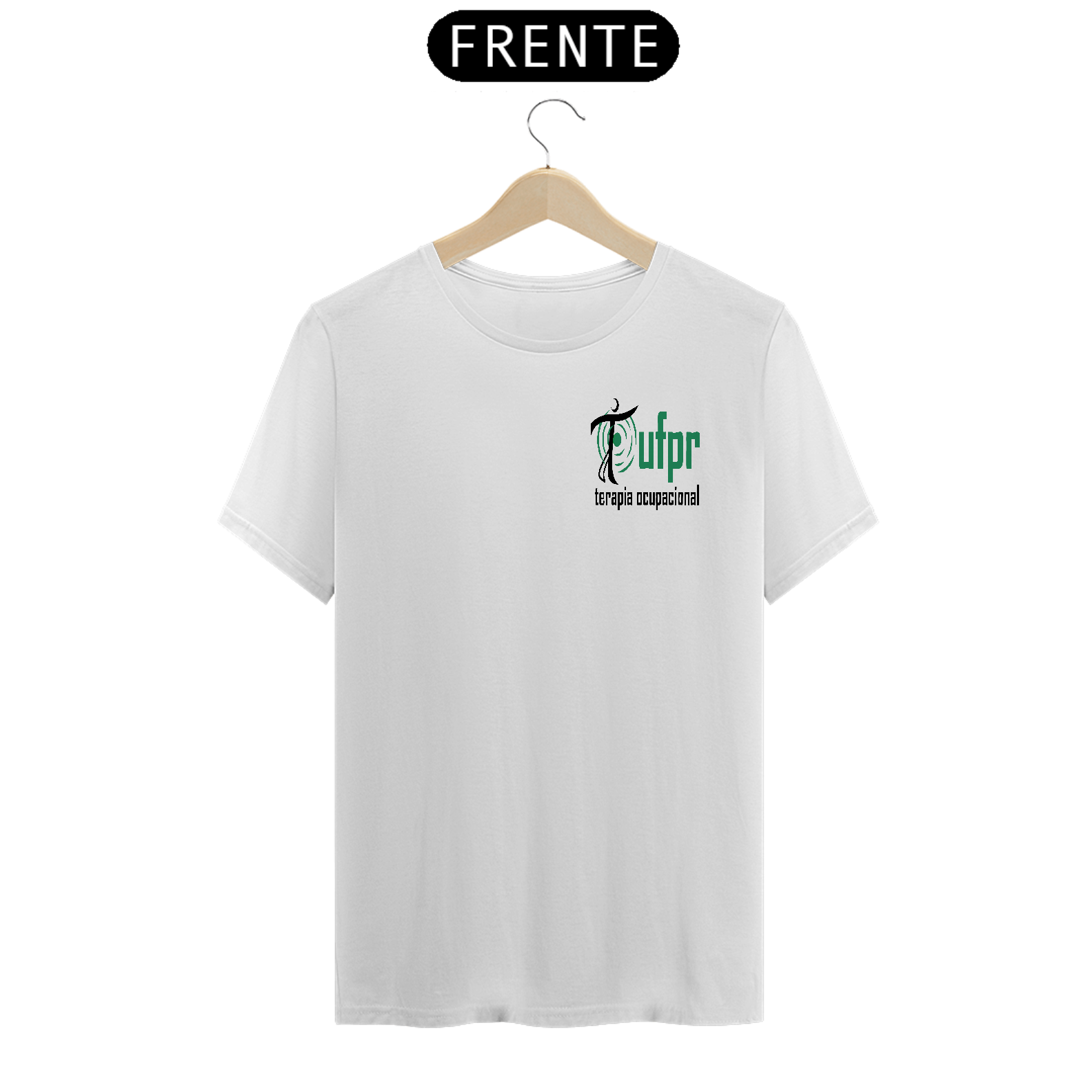 Nome do produto: Camiseta [terapia ocupacional UFPR] {branco} - frente - logo do curso