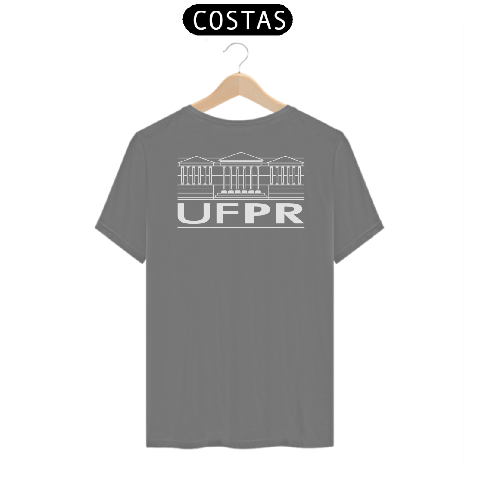 Nome do produto: Camiseta [UFPR] {cores pastéis} - costas