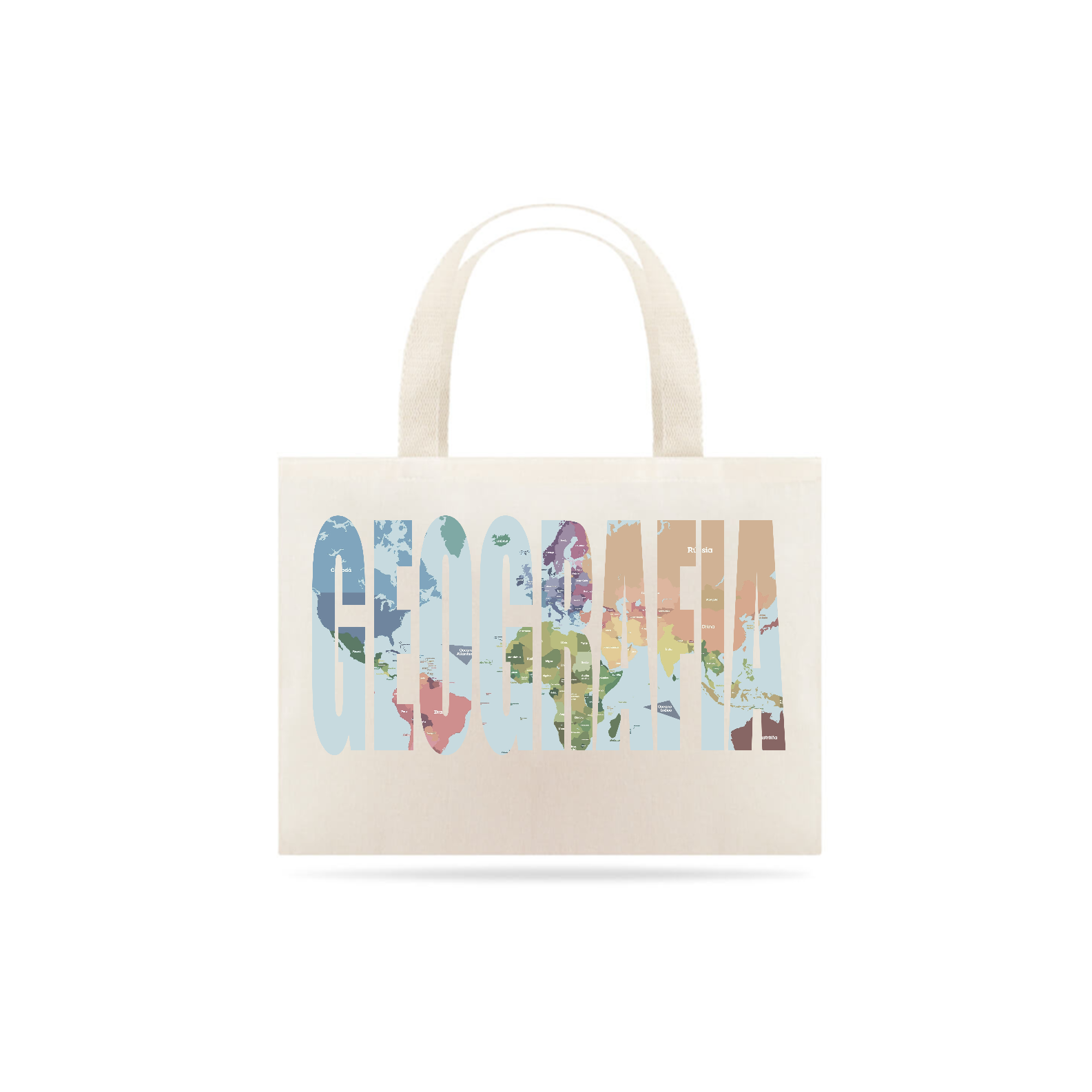 Nome do produto: Ecobag [geografia] - mapa mundi