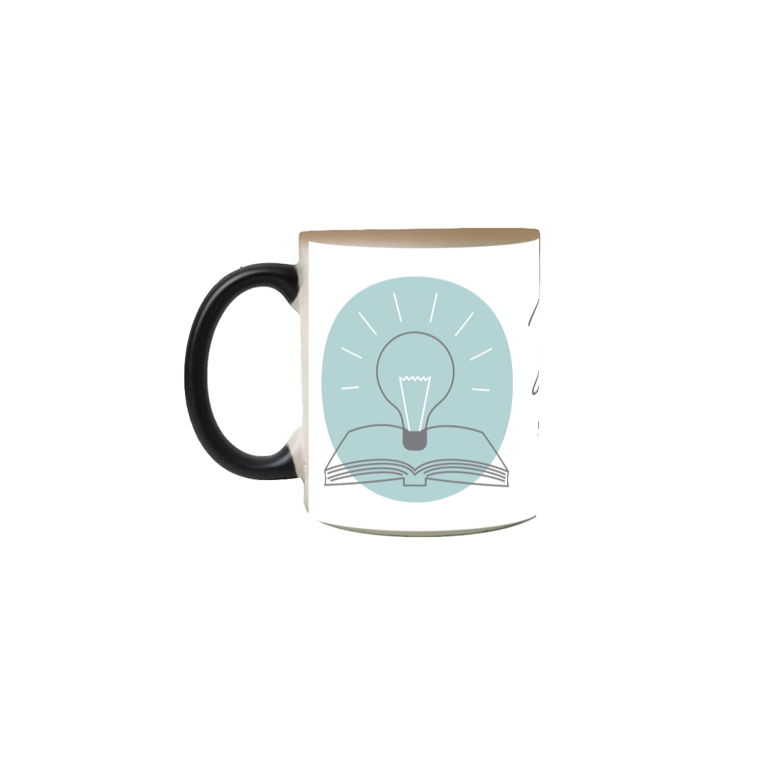 Nome do produto: Caneca mágica [pedagogia] {branca} - lâmpada