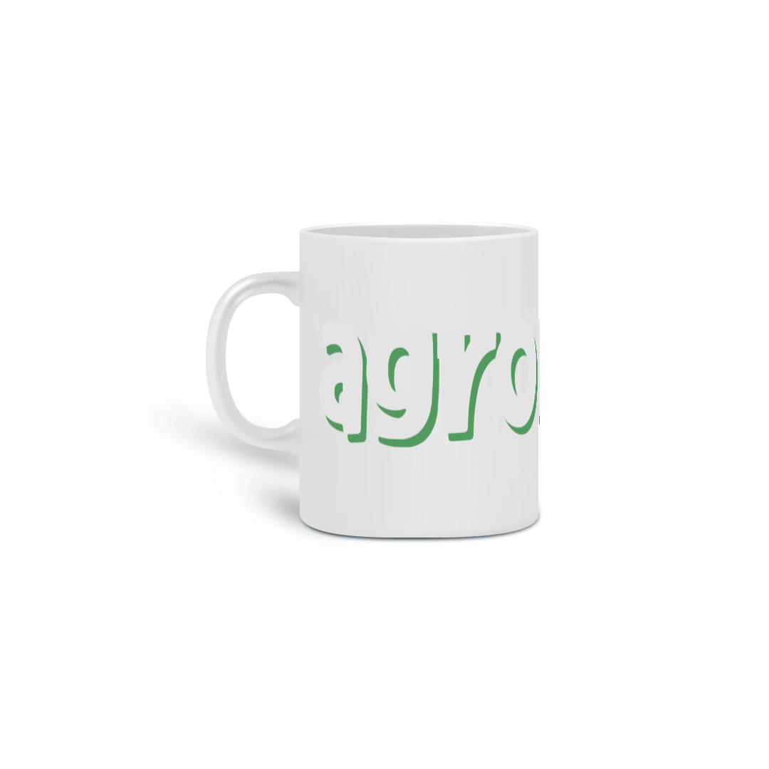 Nome do produto: Caneca simples [agronomia] {branca} - letras em relevo