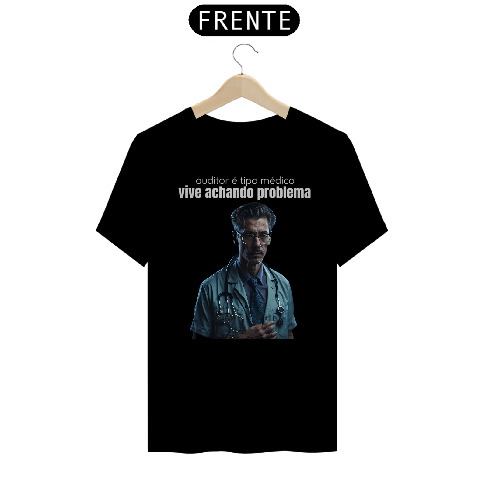 Nome do produto: Camiseta [gestão da qualidade] {cores escuras} - frente - auditor da qualidade
