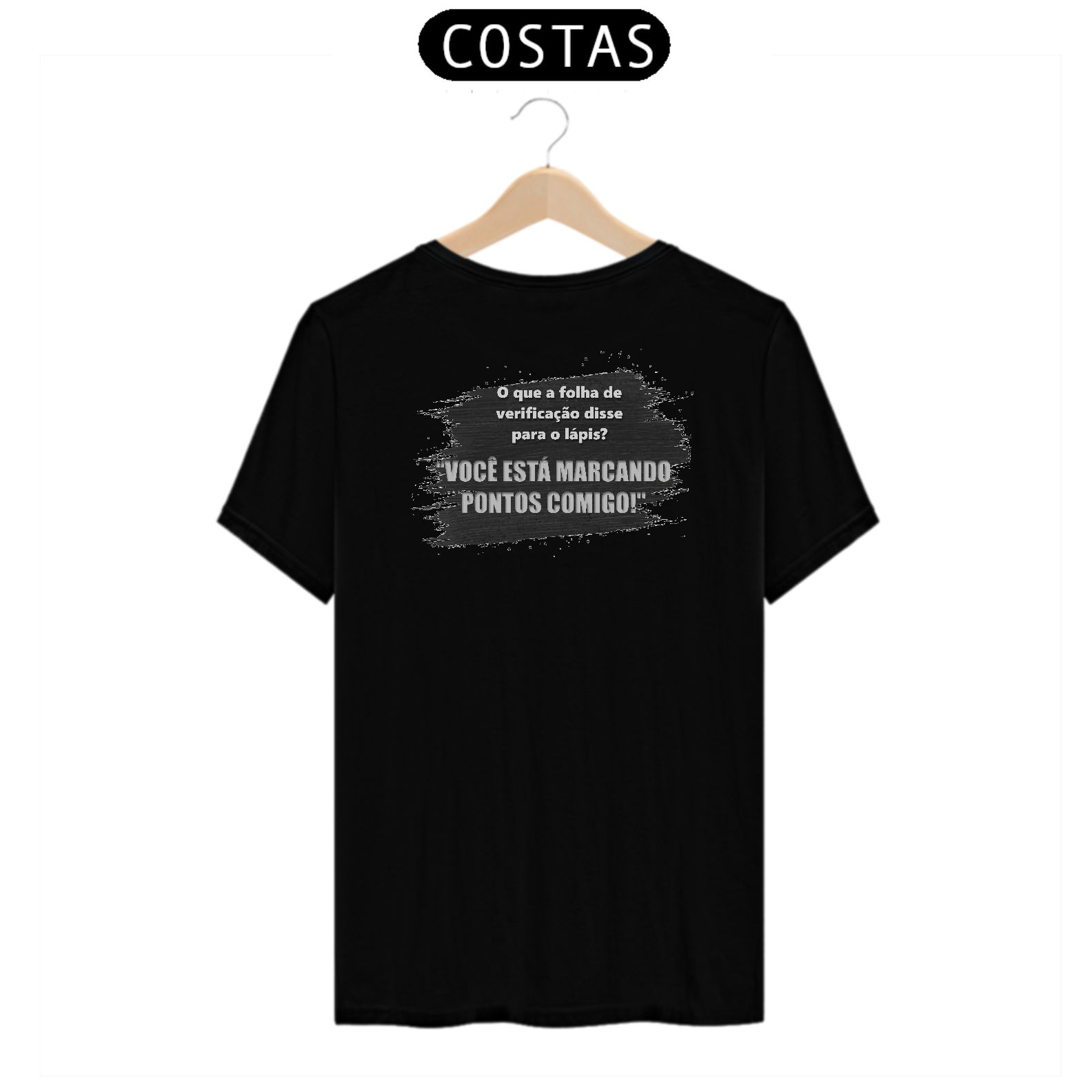 Nome do produto: Camiseta [gestão da qualidade] {cores diversas} - frente - folha de verificação