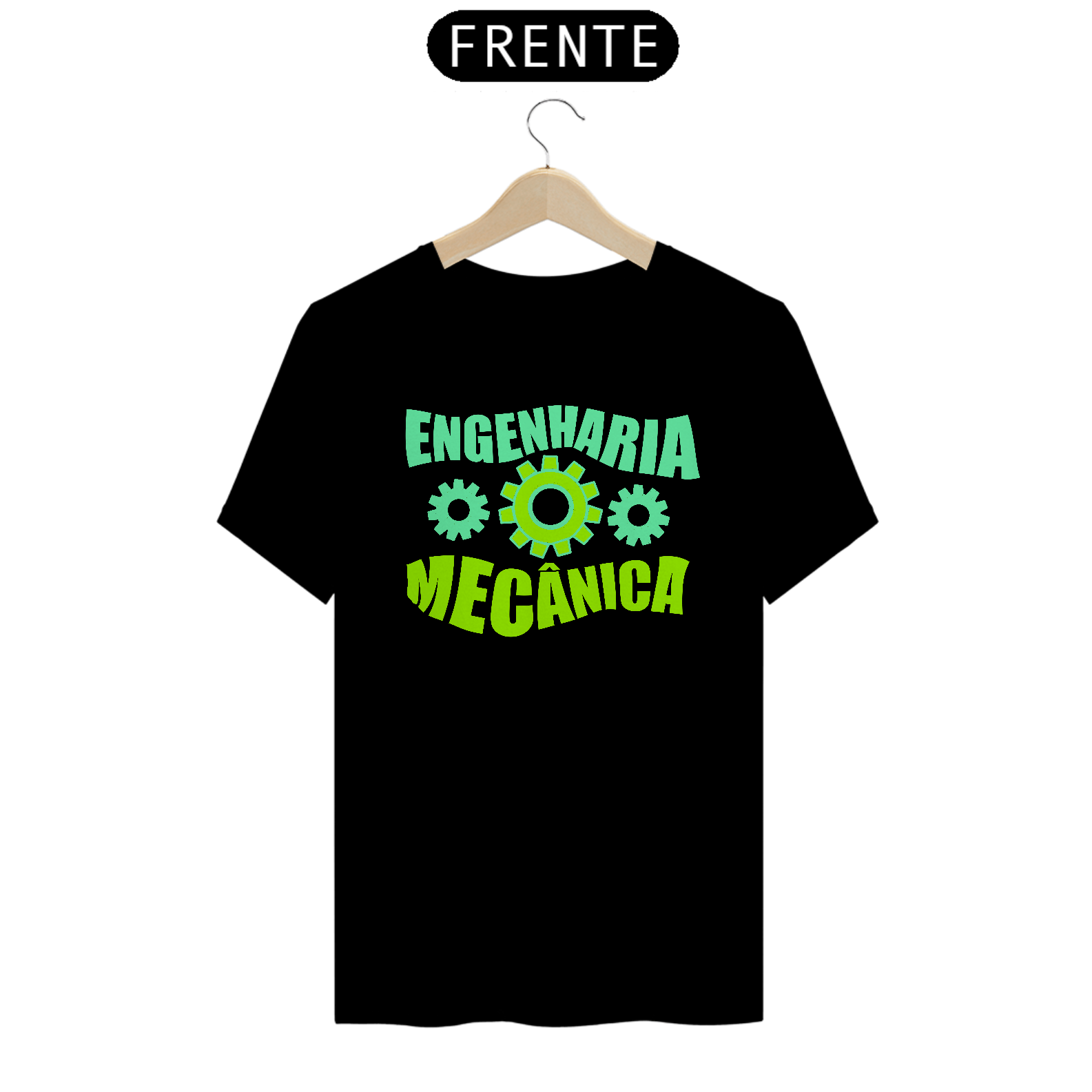Nome do produto: Camiseta [engenharia mecânica] {cores diversas} - frente - engrenagem
