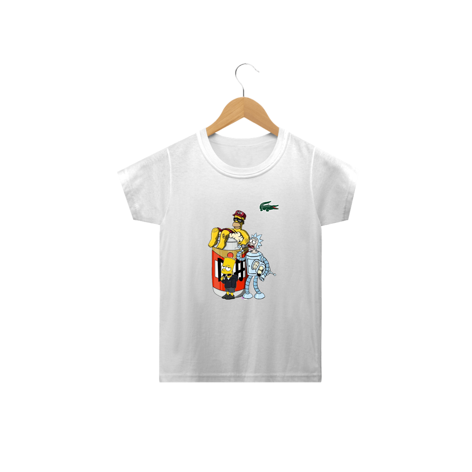 Nome do produto: Blusa infantil Hormer, Bart e Rick 