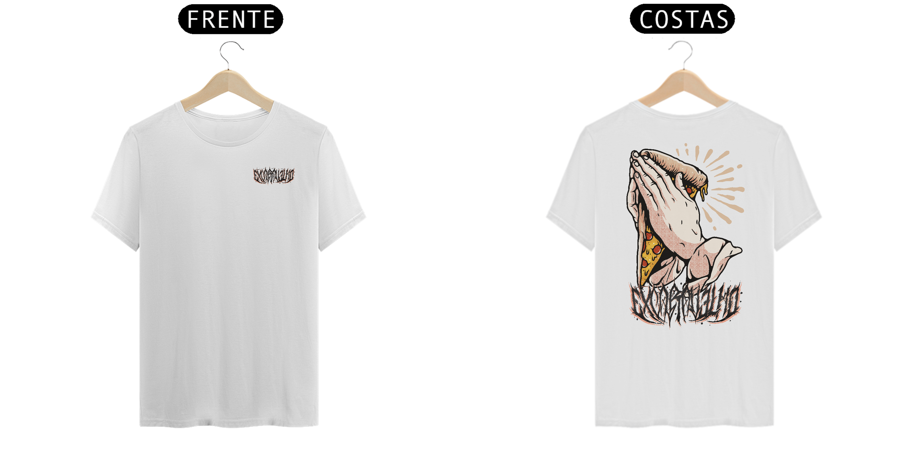 Nome do produto: T-shirt Pizza Excaravelho