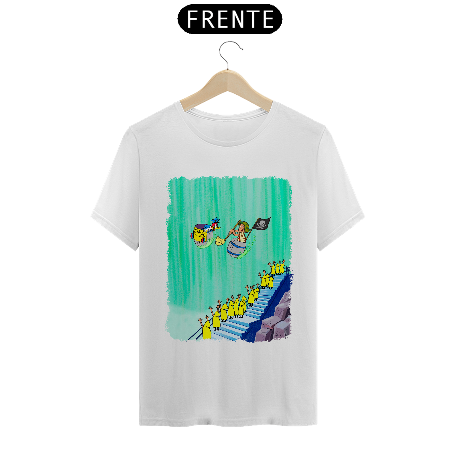 Nome do produto: Chaves e Pica-Pau nas Cataratas Camisa Unissex