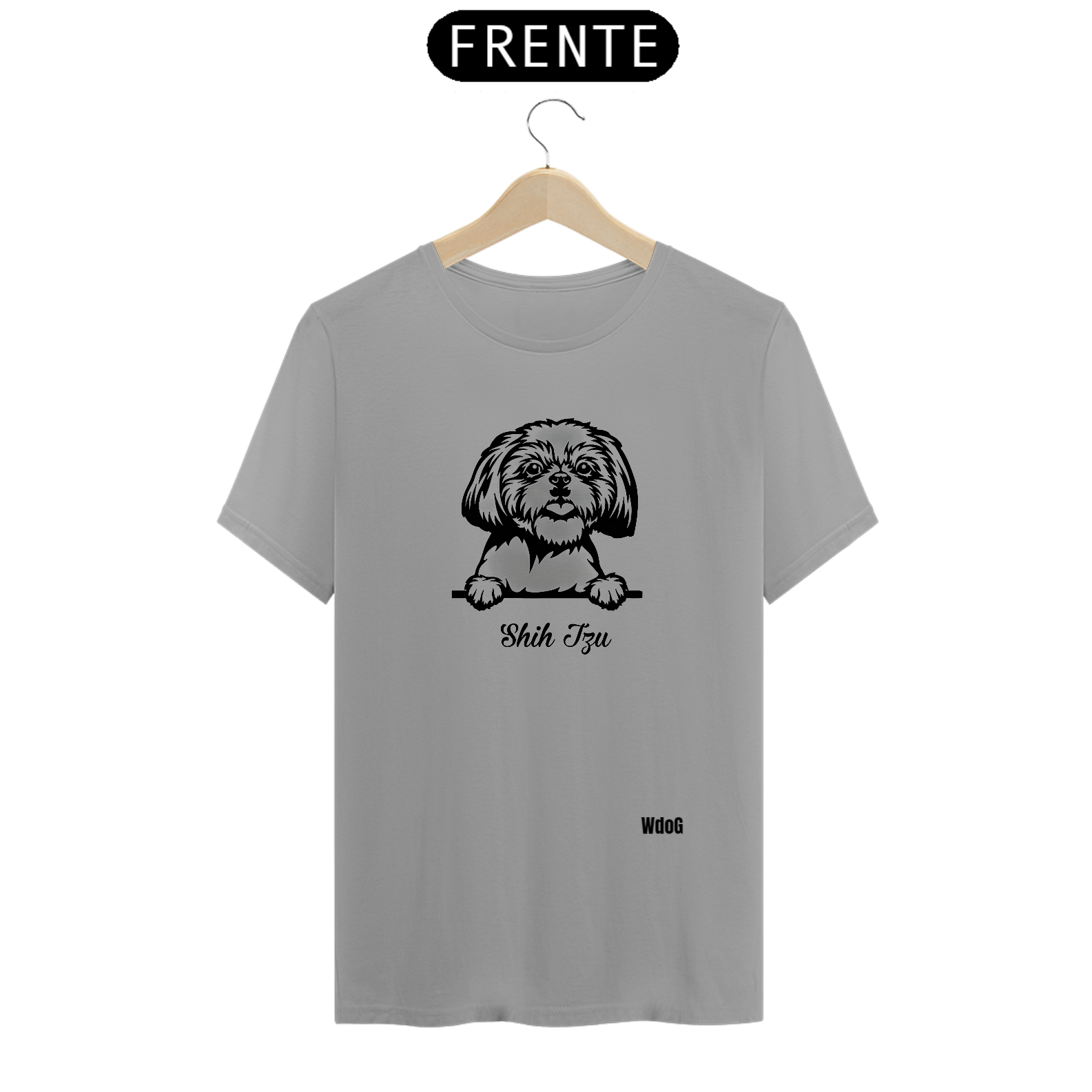 Nome do produto: Camiseta Shih Tzu / T-shirt Shih Tzu