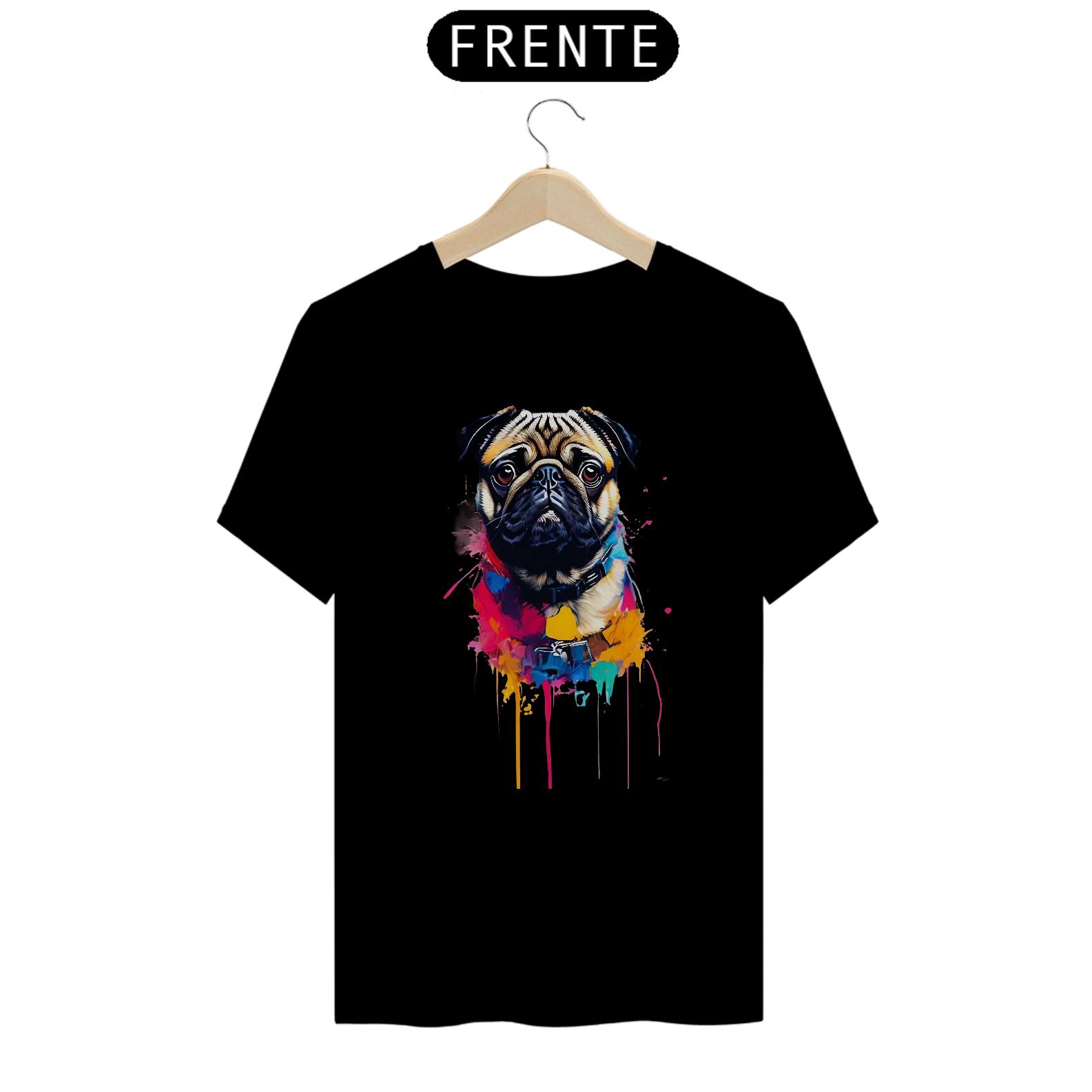 Nome do produto: Pug Desenho / T-shirt Pug