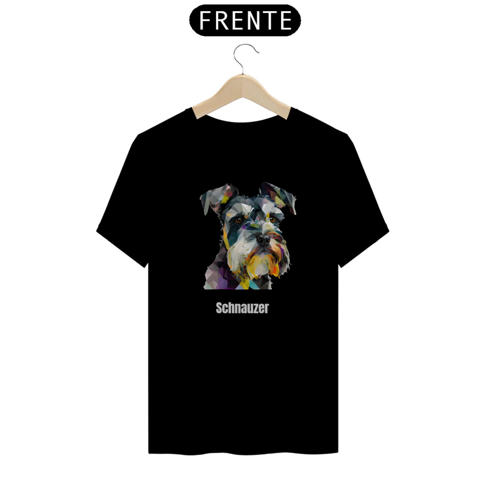 Nome do produto: Schnauzer Pintura / T-shirt Schnauzer