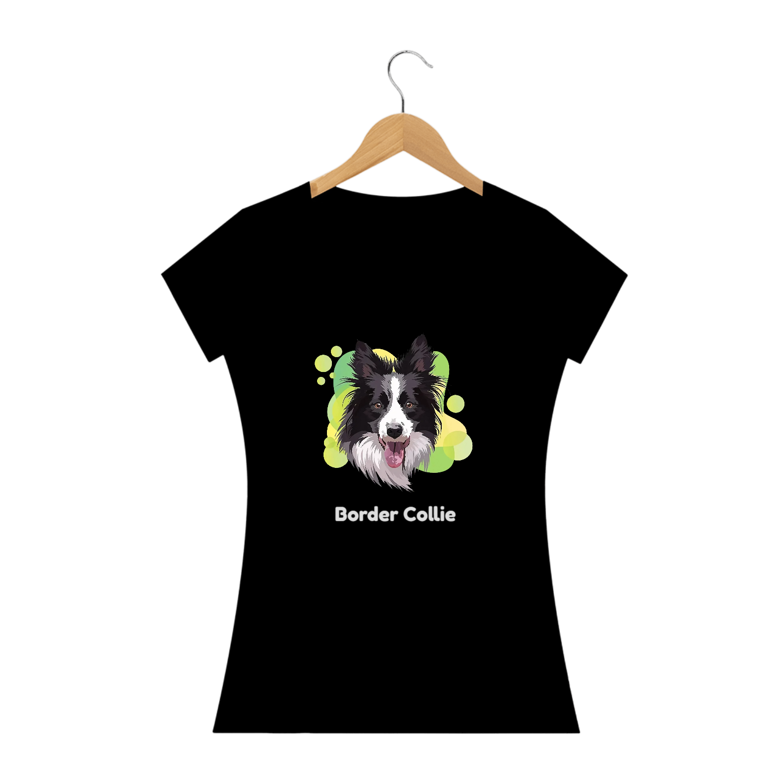 Nome do produto: Camiseta Border Collie / T-shirt Women Border Collie
