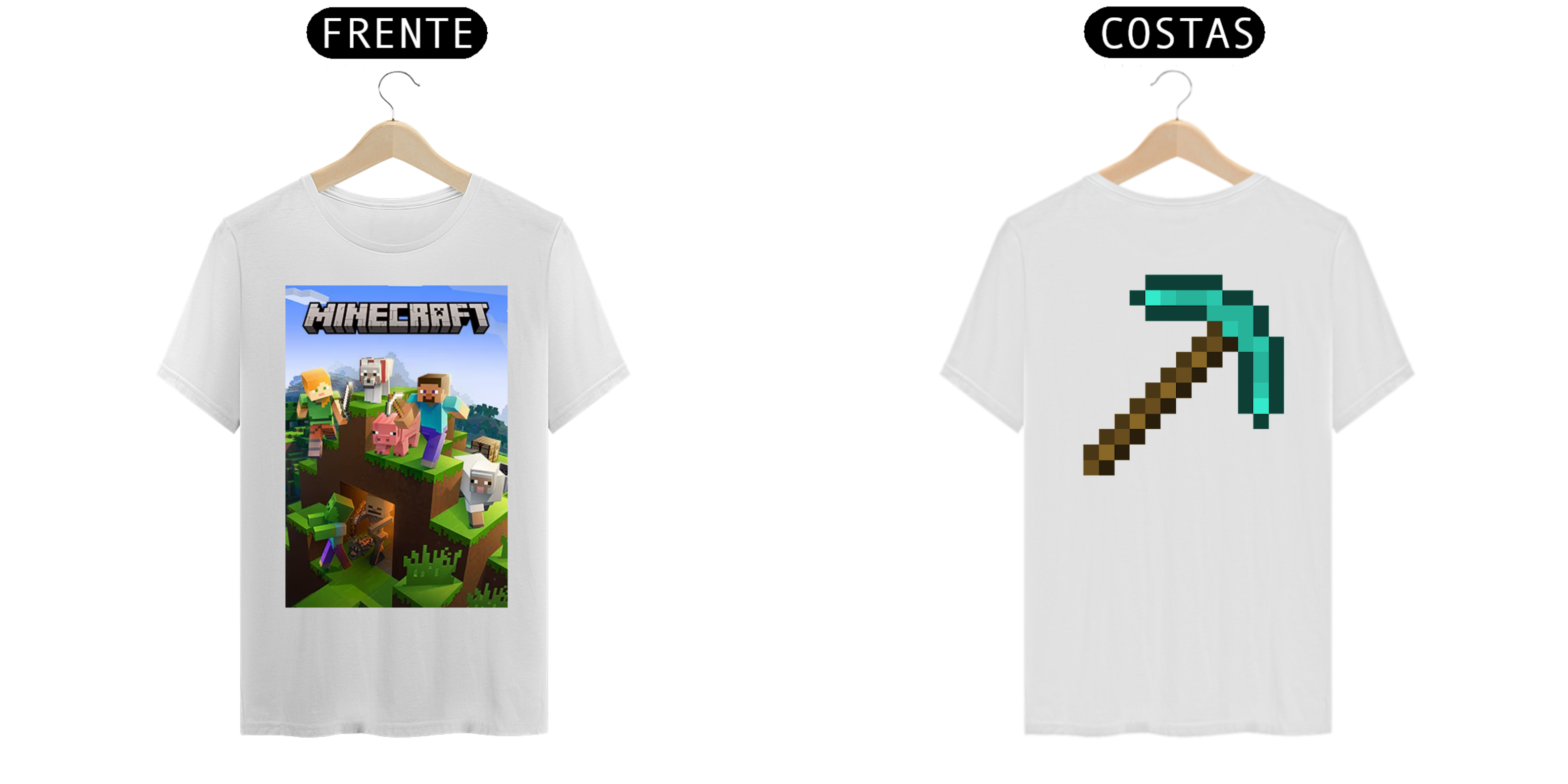Nome do produto: Camisa Minecraft