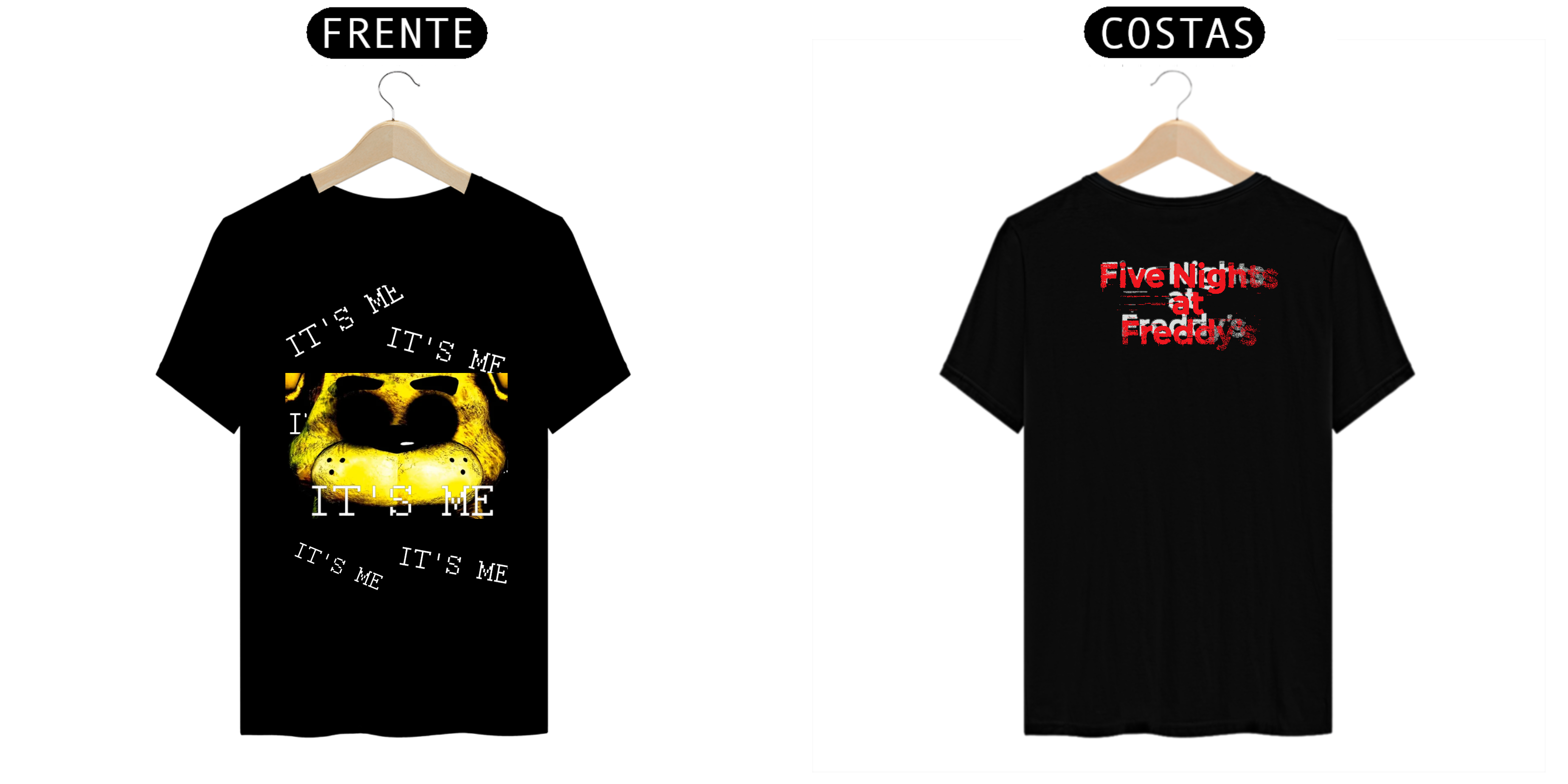 Nome do produto: Camisa Golden Freddy FNAF