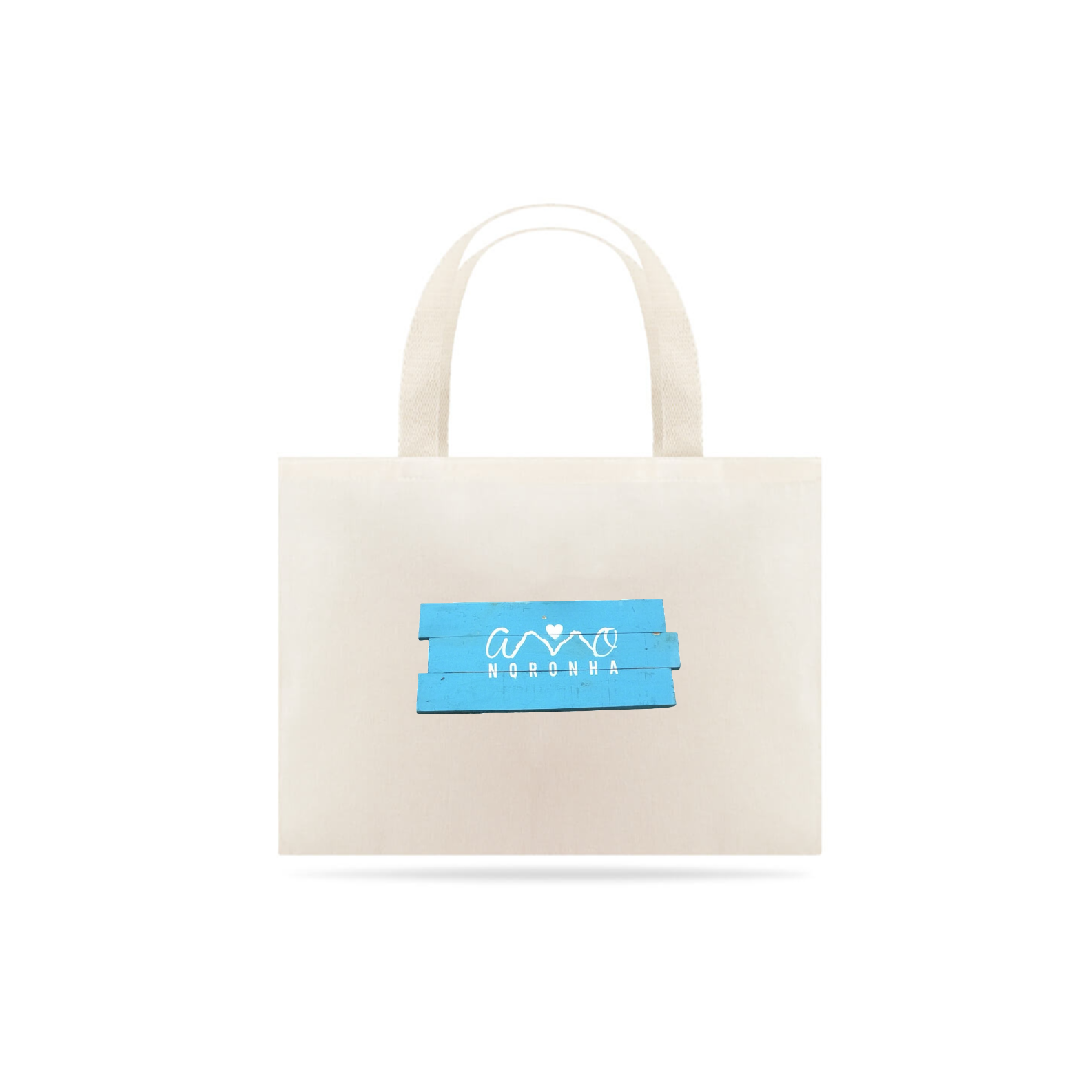 Eco Bag Plaquinha Amo Noronha