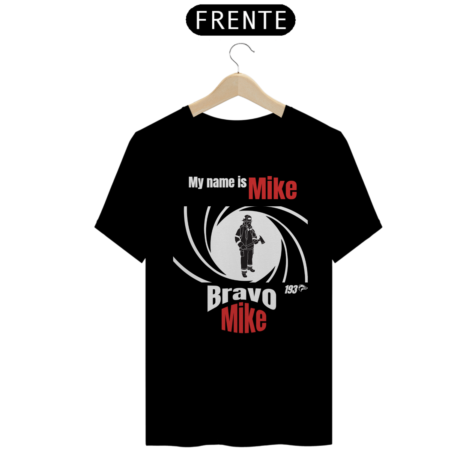 Nome do produto: Camisa Quality - MY NAME IS MIKE, BRAVO MIKE