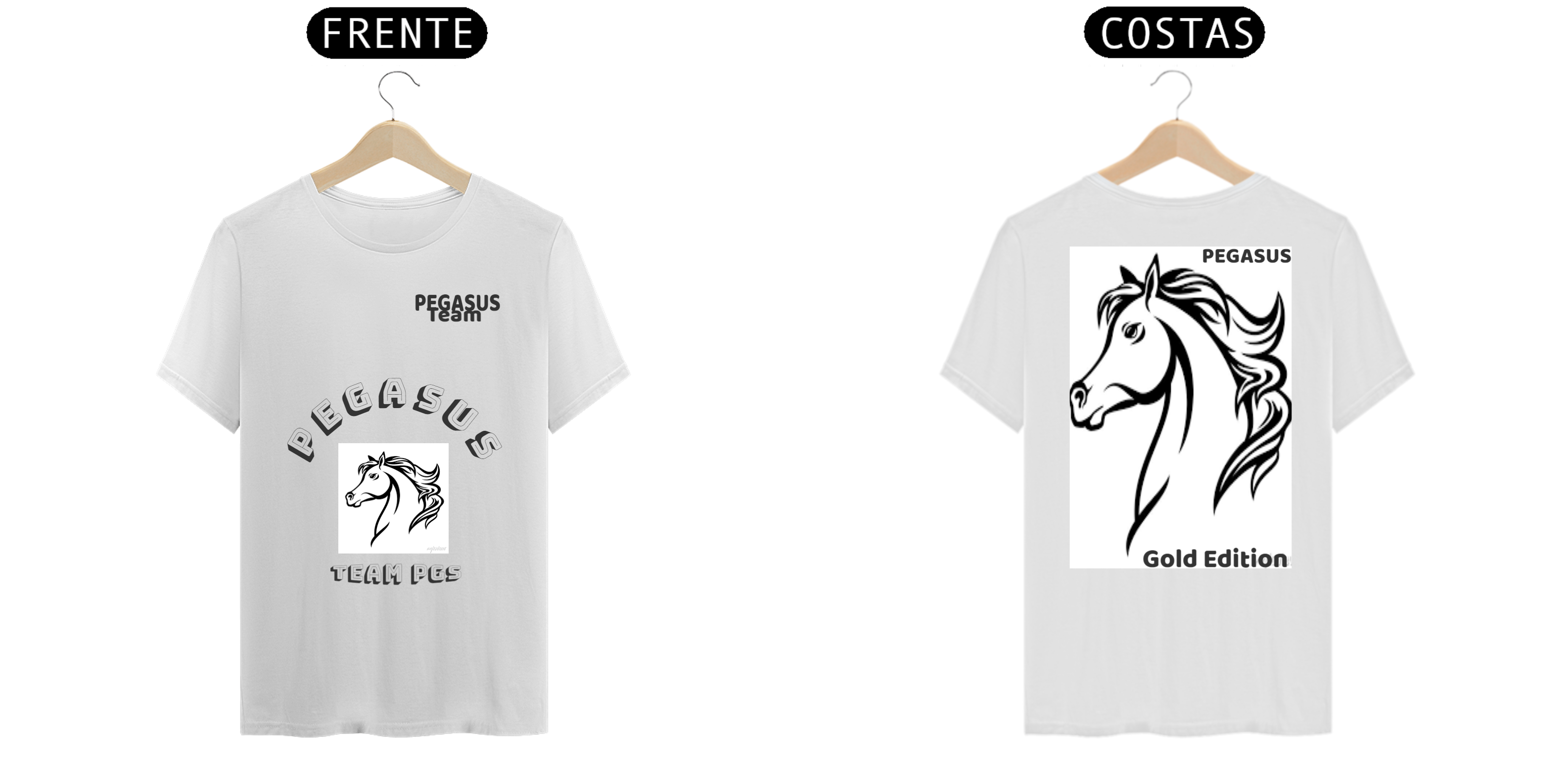 Nome do produto: T-Shirt Classic - Pegasus Gold Edition