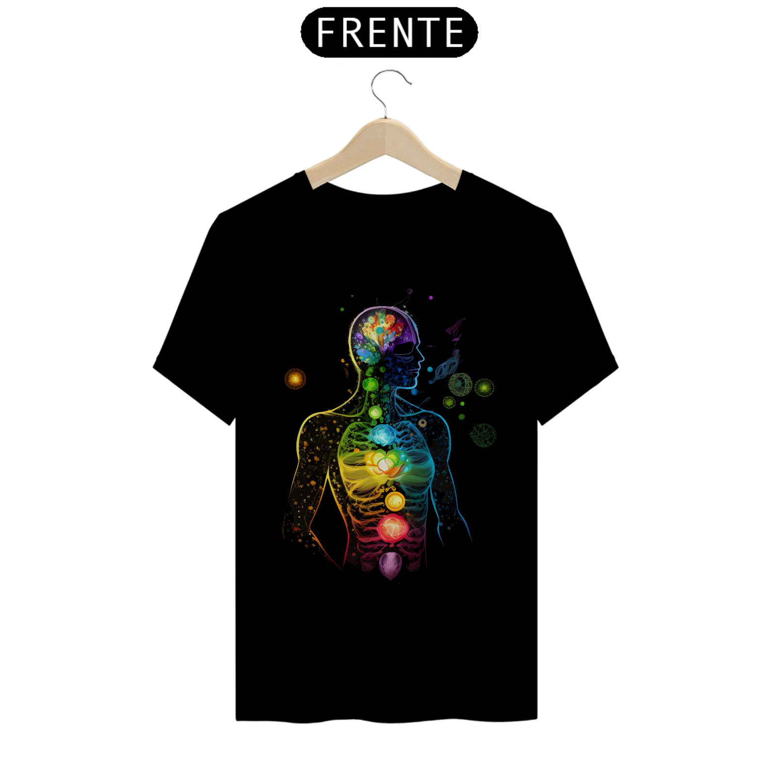 Nome do produto: CAMISETA CHAKRAS