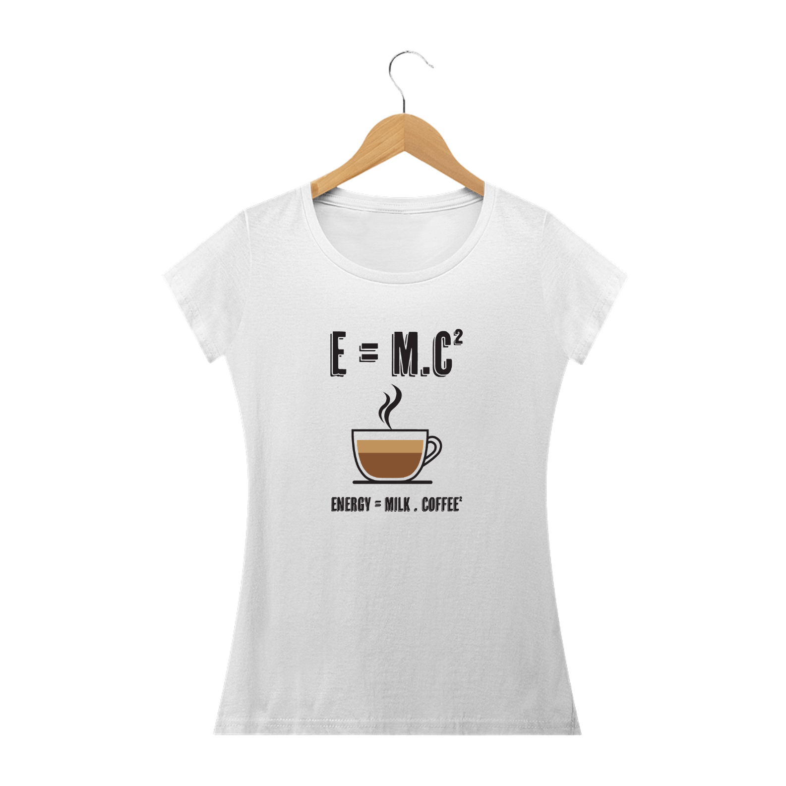 Nome do produto: E=mc2 - Energy = milk . coffee (cores claras)