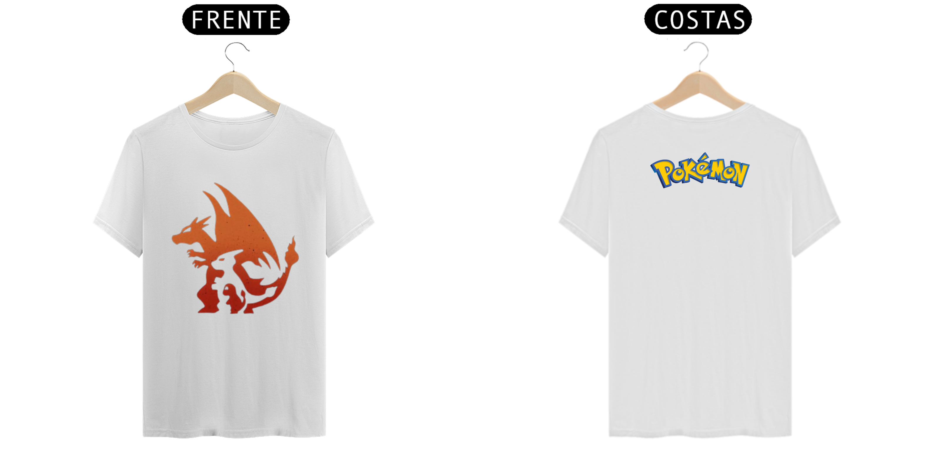 Nome do produto: Camiseta Evolução Charmander