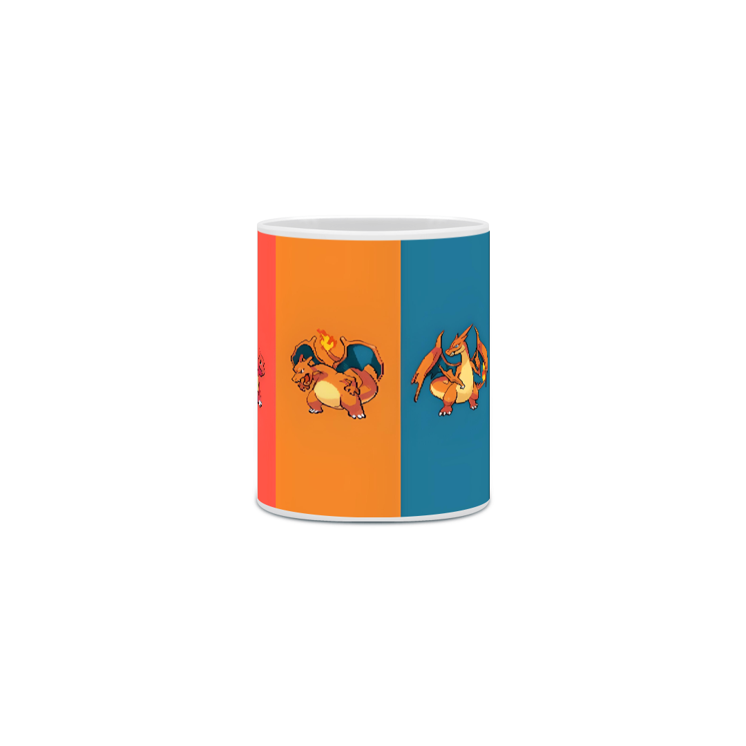 Nome do produto: Caneca evolução de charmander