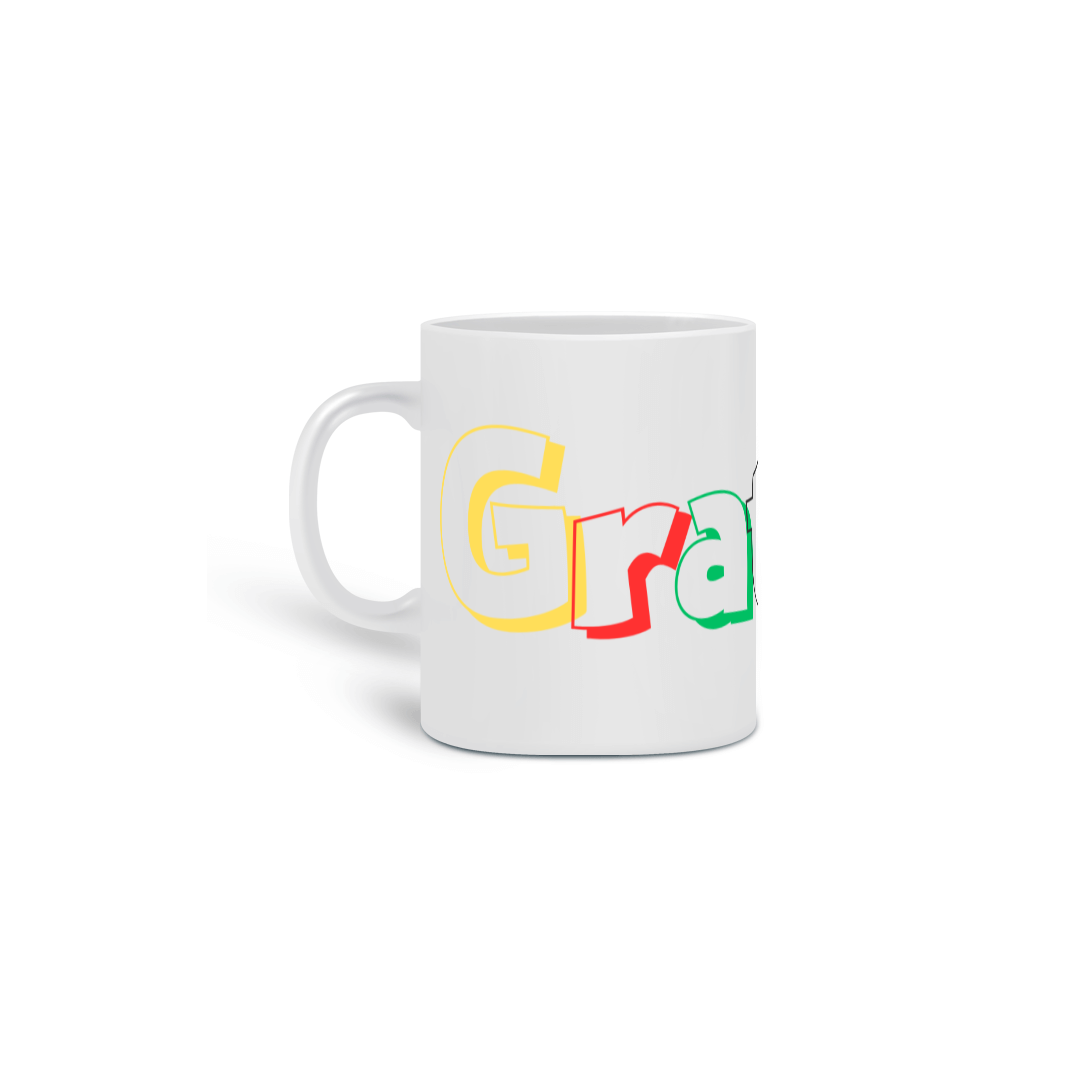Nome do produto: Caneca Branca - Gratião