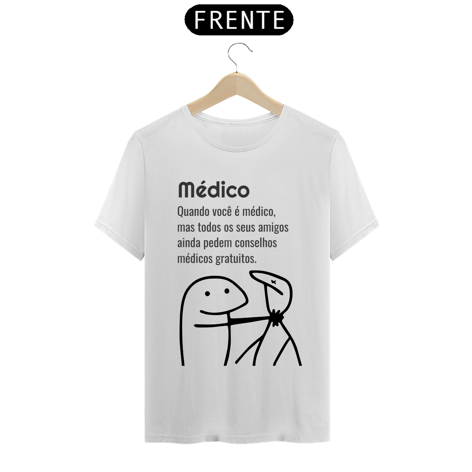 Nome do produto: T-shirt personalizada - Médico