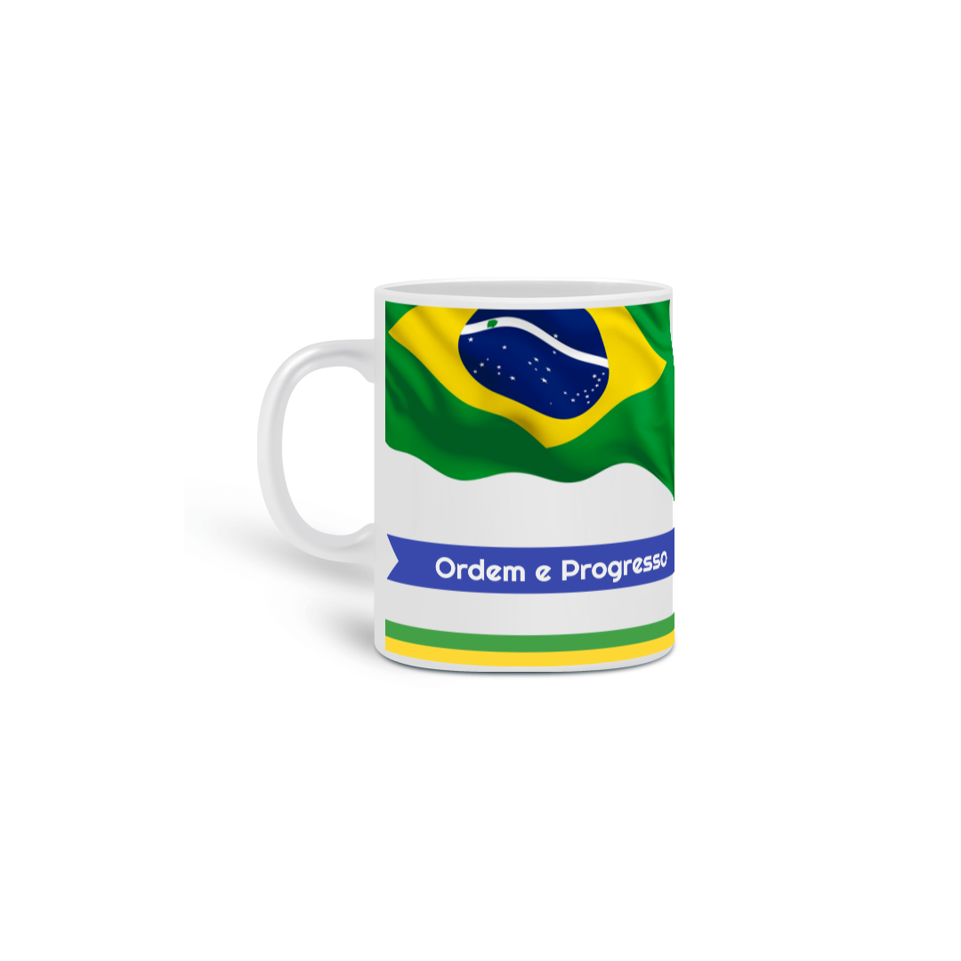 Nome do produto: Caneca personalizada - Brasil