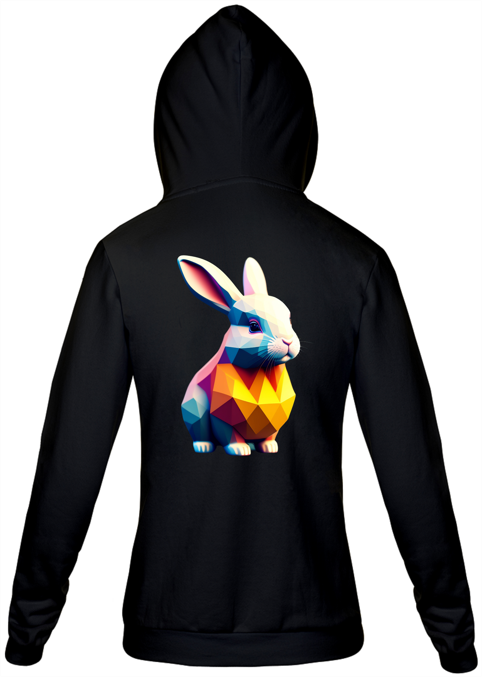 Nome do produto: Moletom com zíper Unissex - Coelho