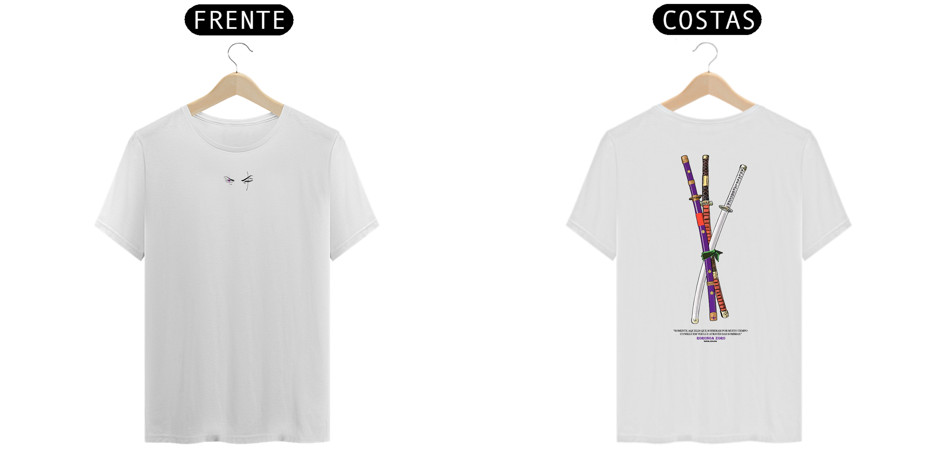 Roronoa Zoro - One Piece (frente e costas)