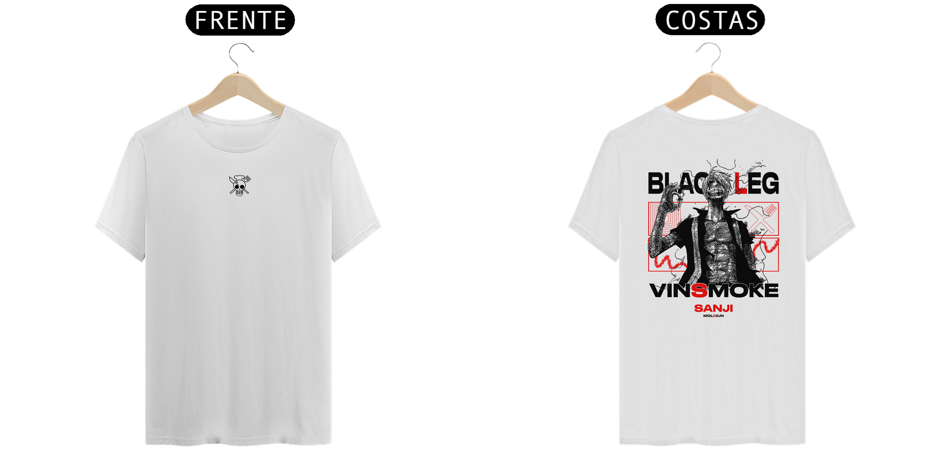 Vinsmoke Sanji v.2 - One piece (frente e costas)