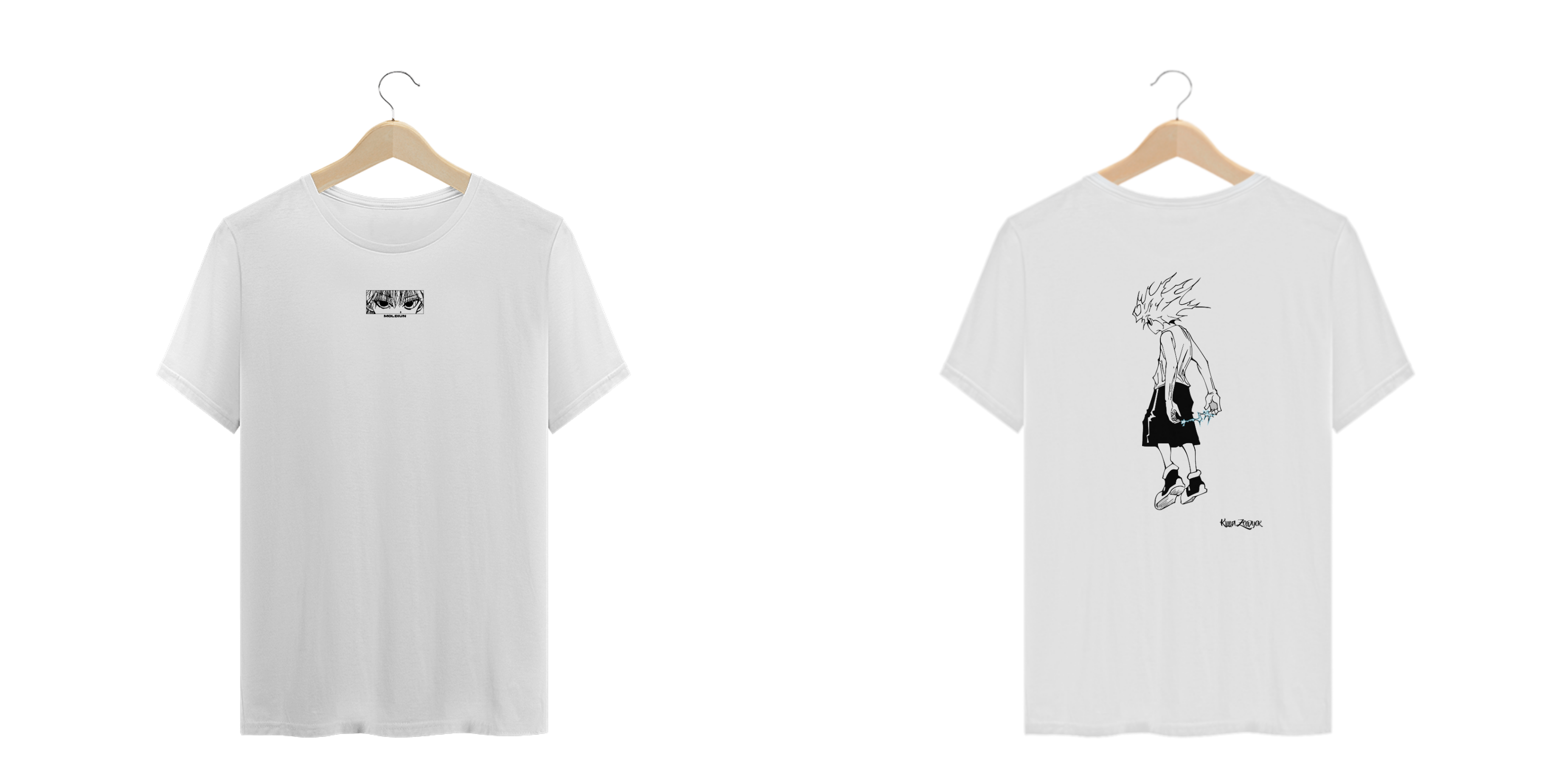 Kill Zoldyck (frente e costas) - plus size