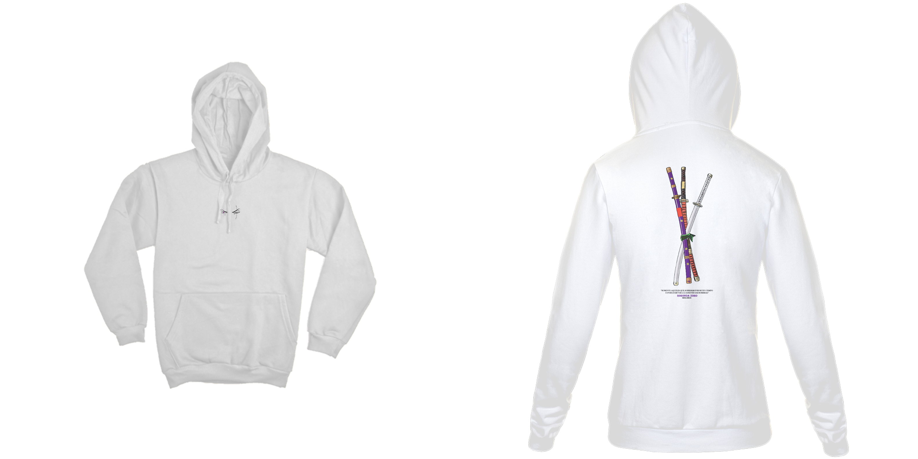 Roronoa Zoro - One Piece (frente e costas)