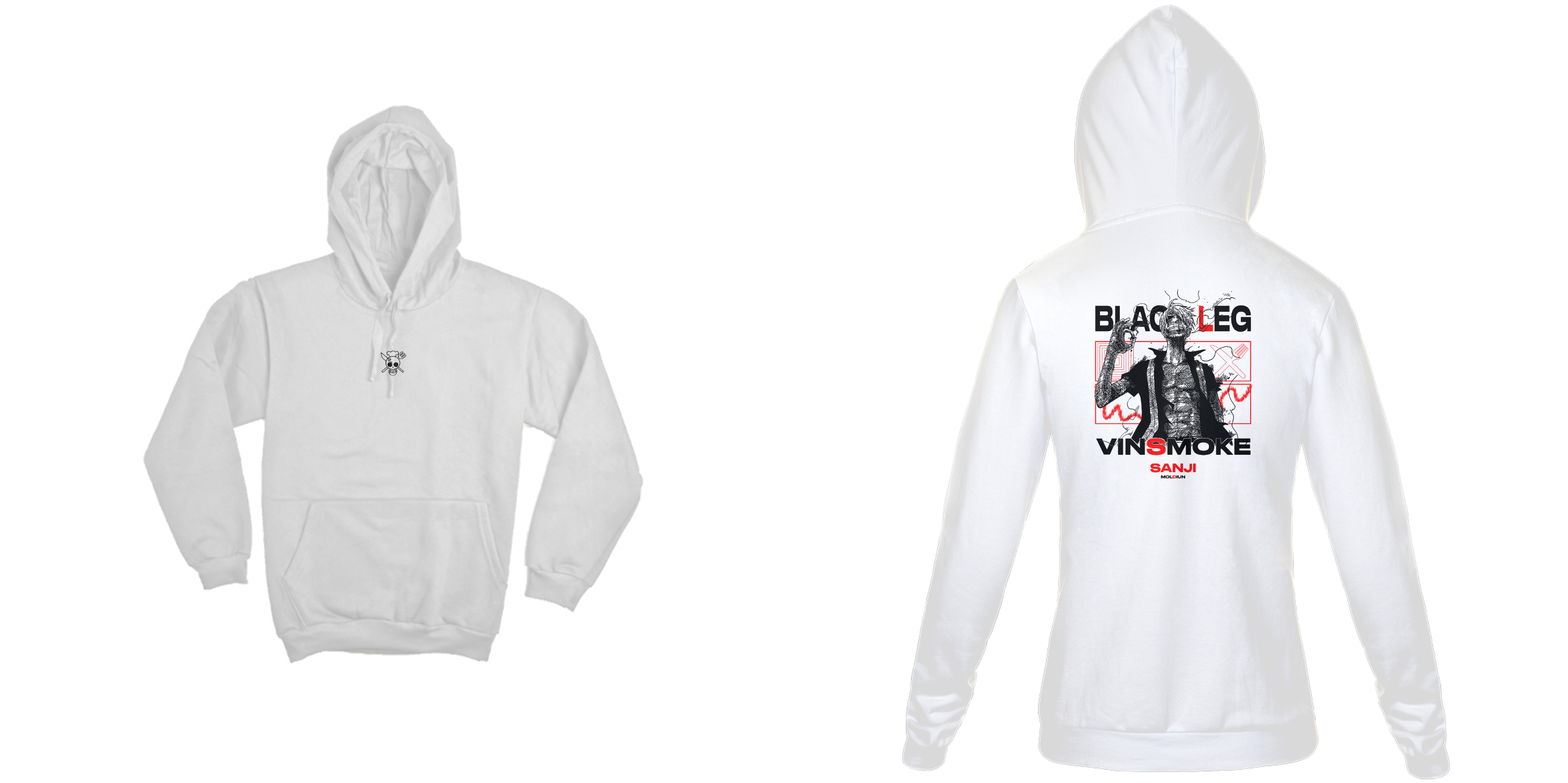 Vinsmoke Sanji v.2 - One piece (frente e costas)