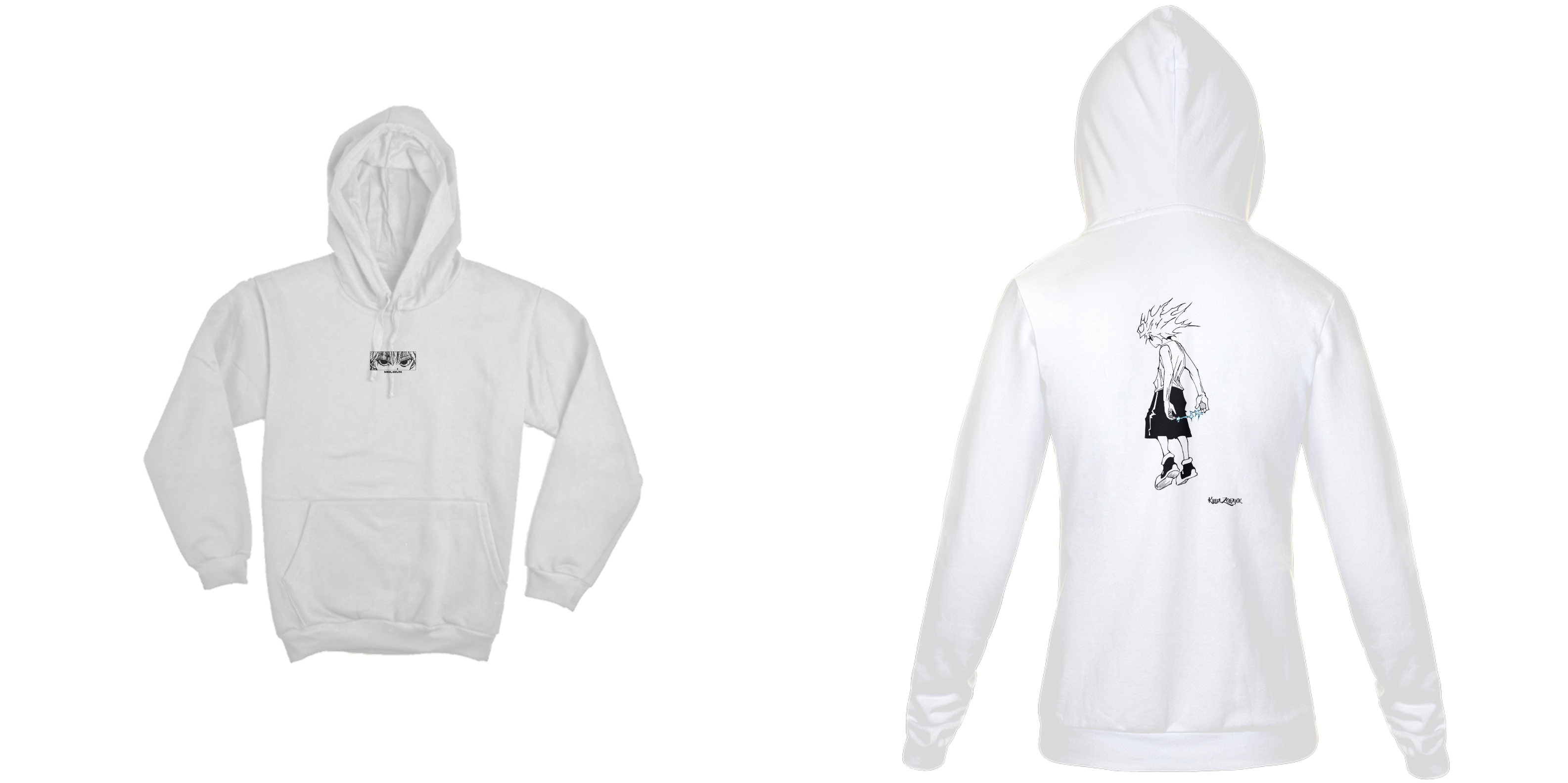 killua zoldyck - HunterXHunter (frente e costas)