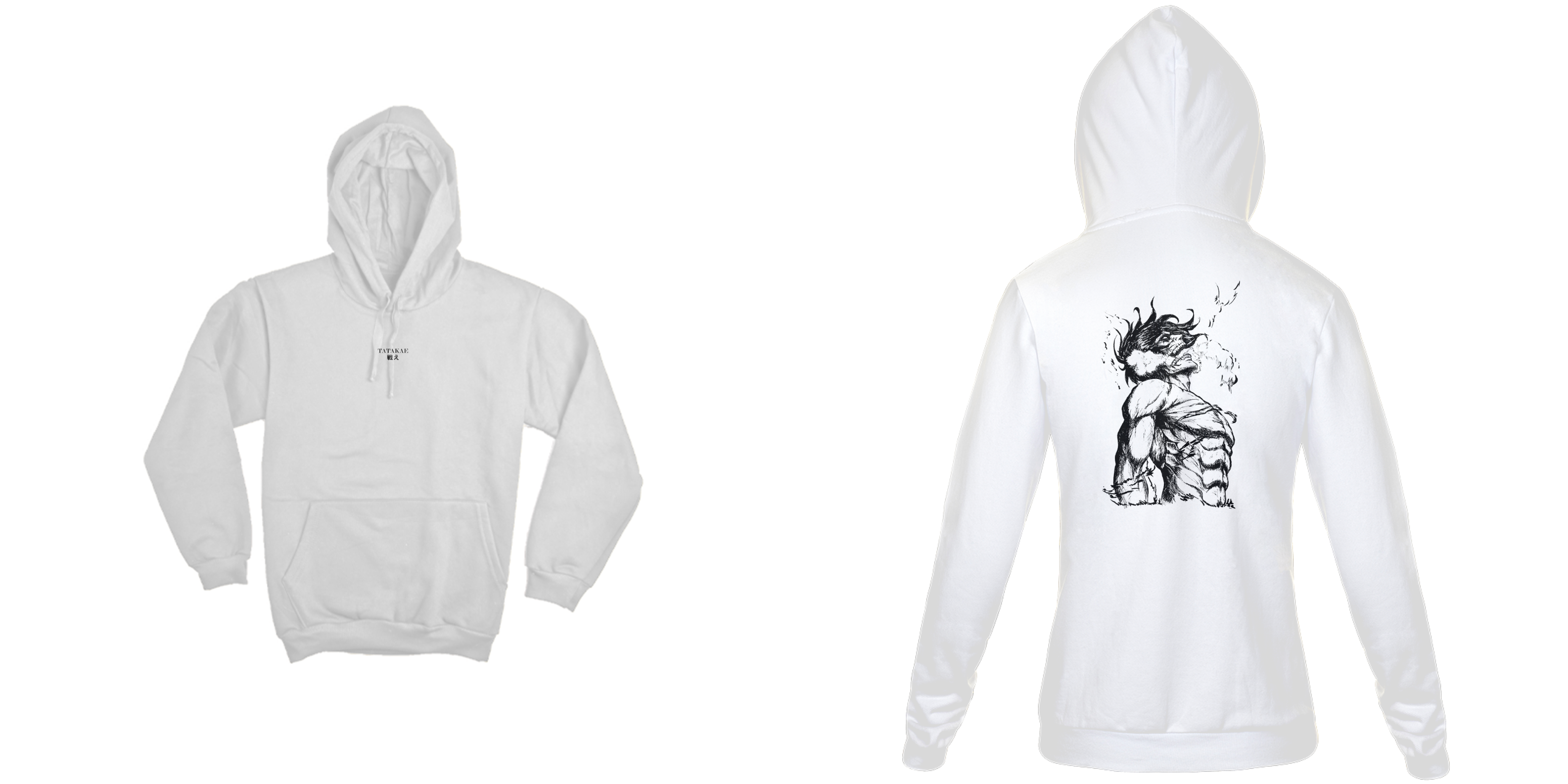 Eren Yeager - Attack on Titan (frente e costas)