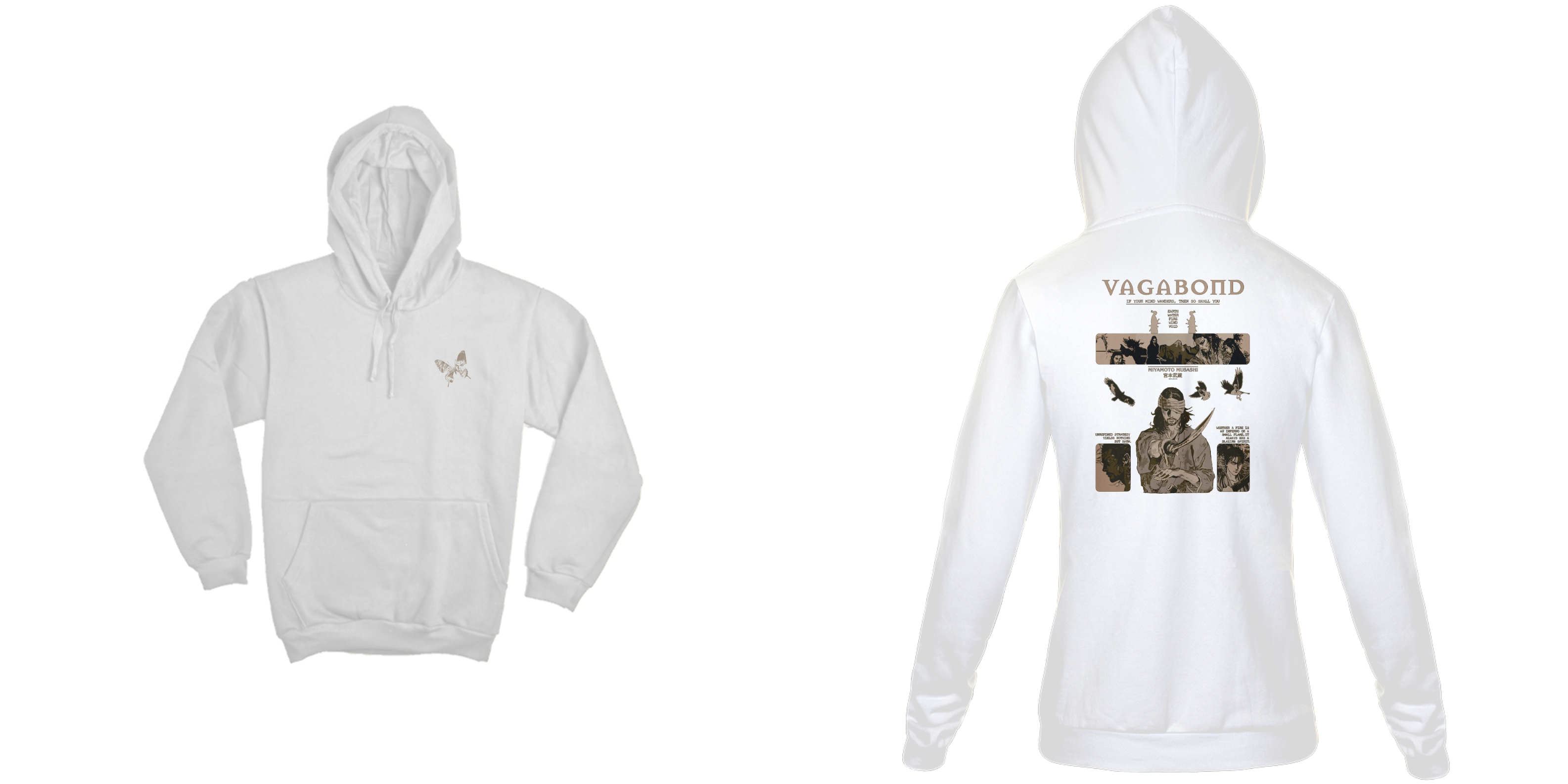 Miyamoto Musashi v.2 - Vagabond (frente e costas)