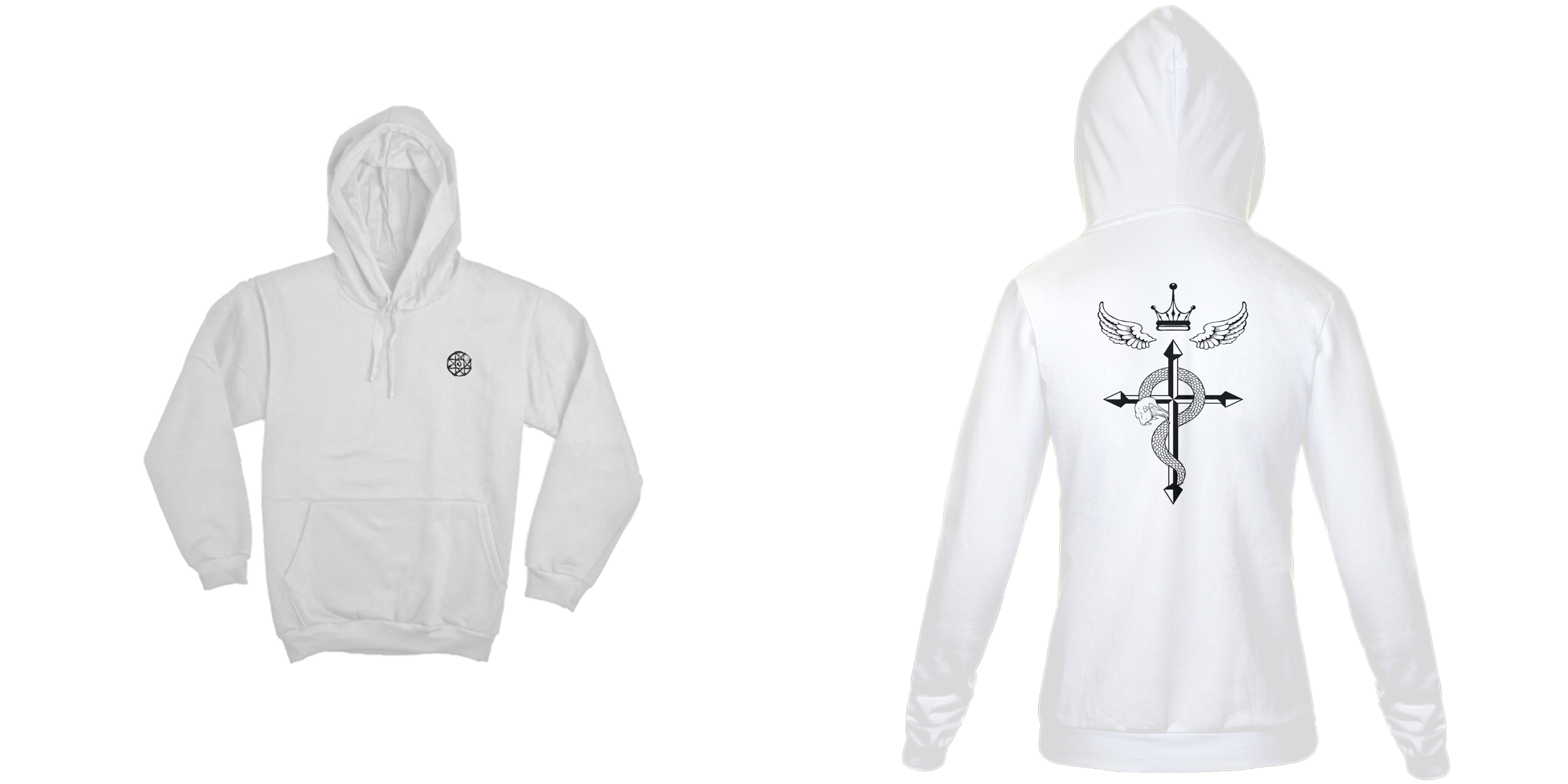 A cruz de Flamel - Fullmetal alchemist (frente e costas)