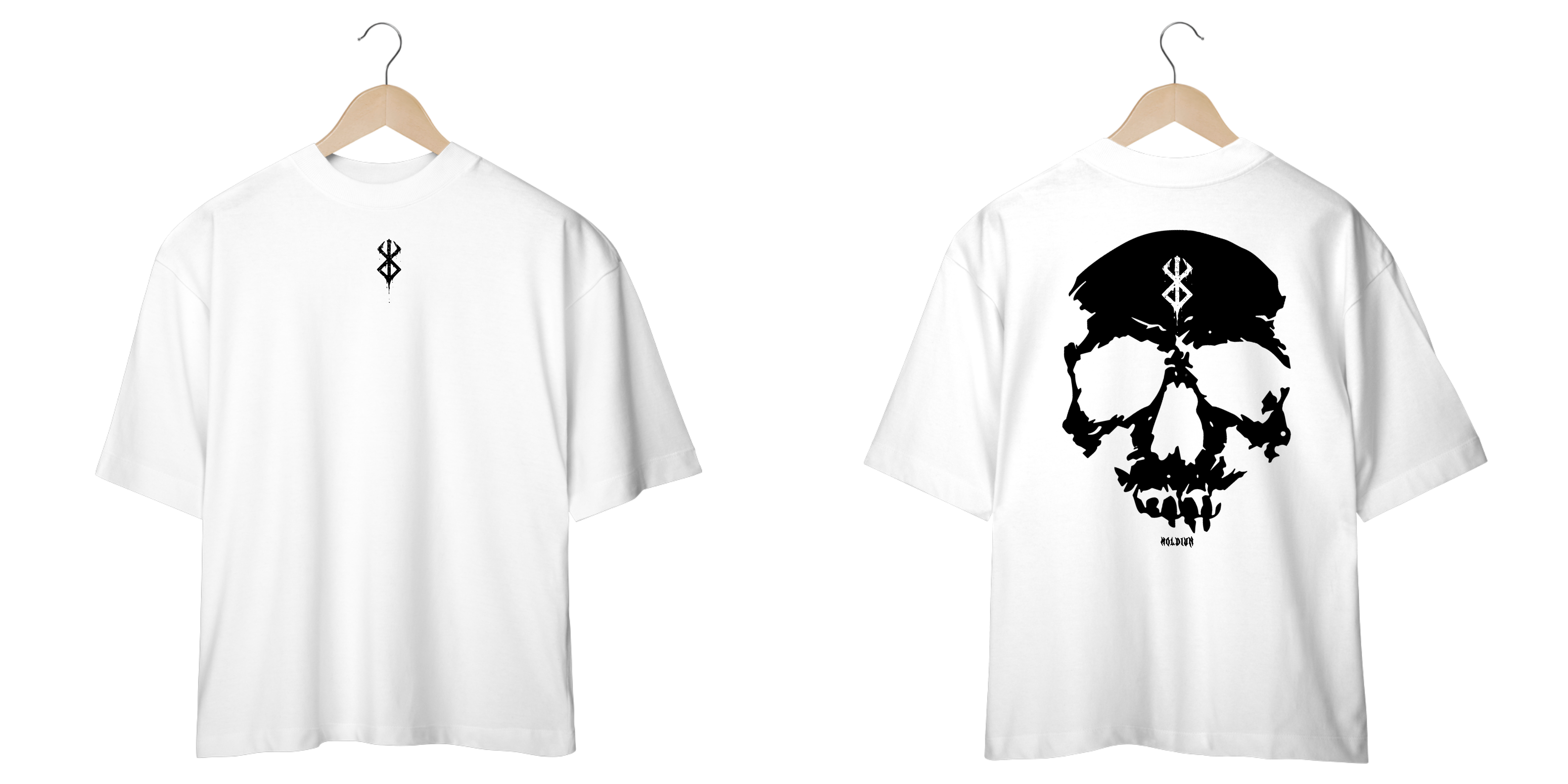 Caveira - Berserk (frente e costas)