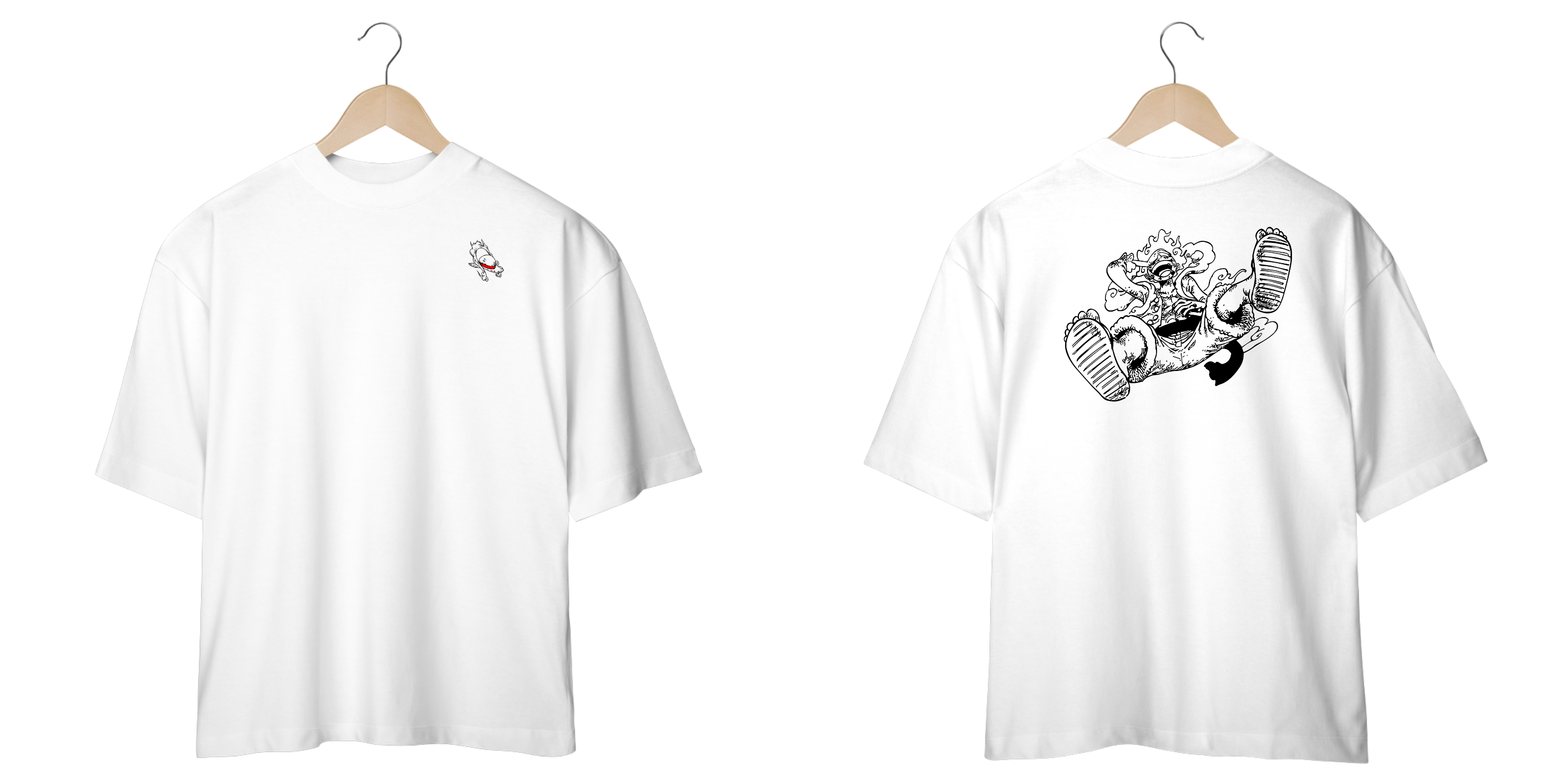 Monkey D. Luffy - One piece (frente e costas)