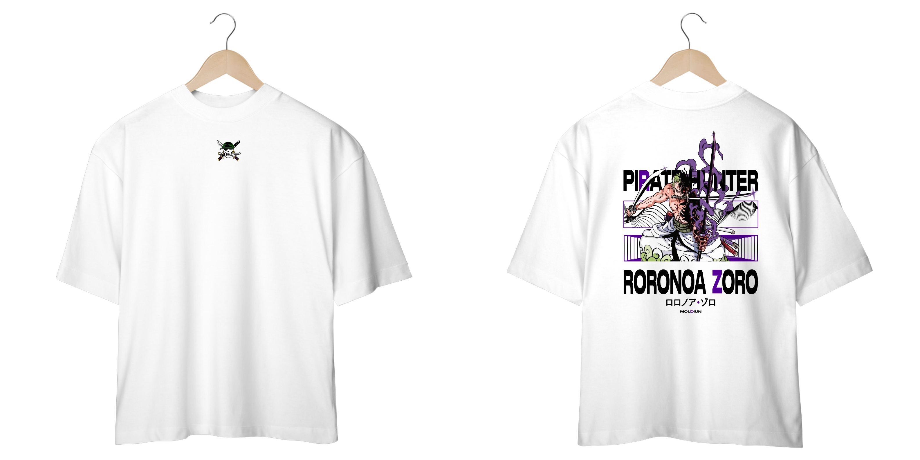 Roronoa Zoro v.2 - One Piece (frente e costas)