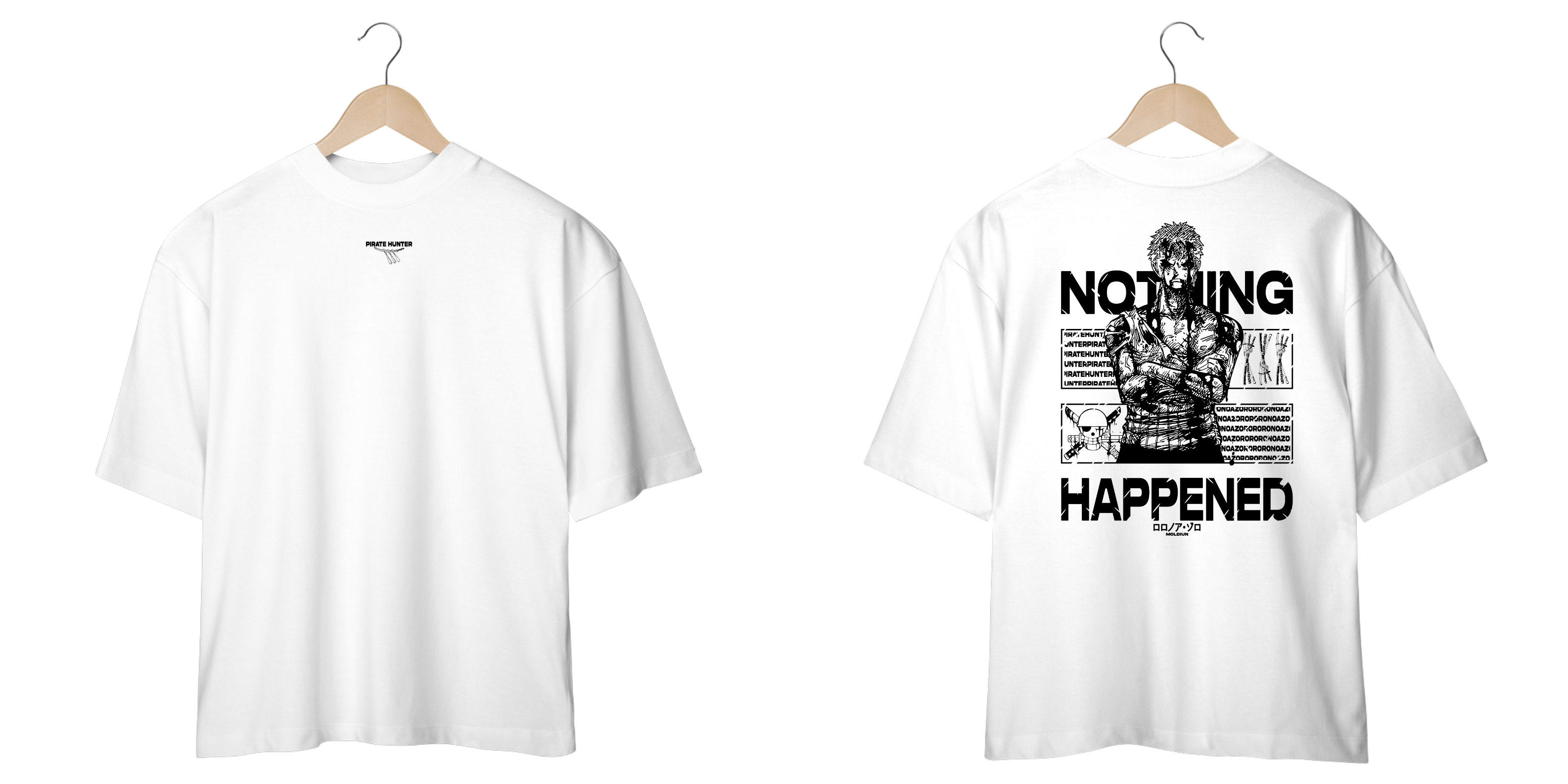 Roronoa Zoro v.3 - One Piece (frente e costas)