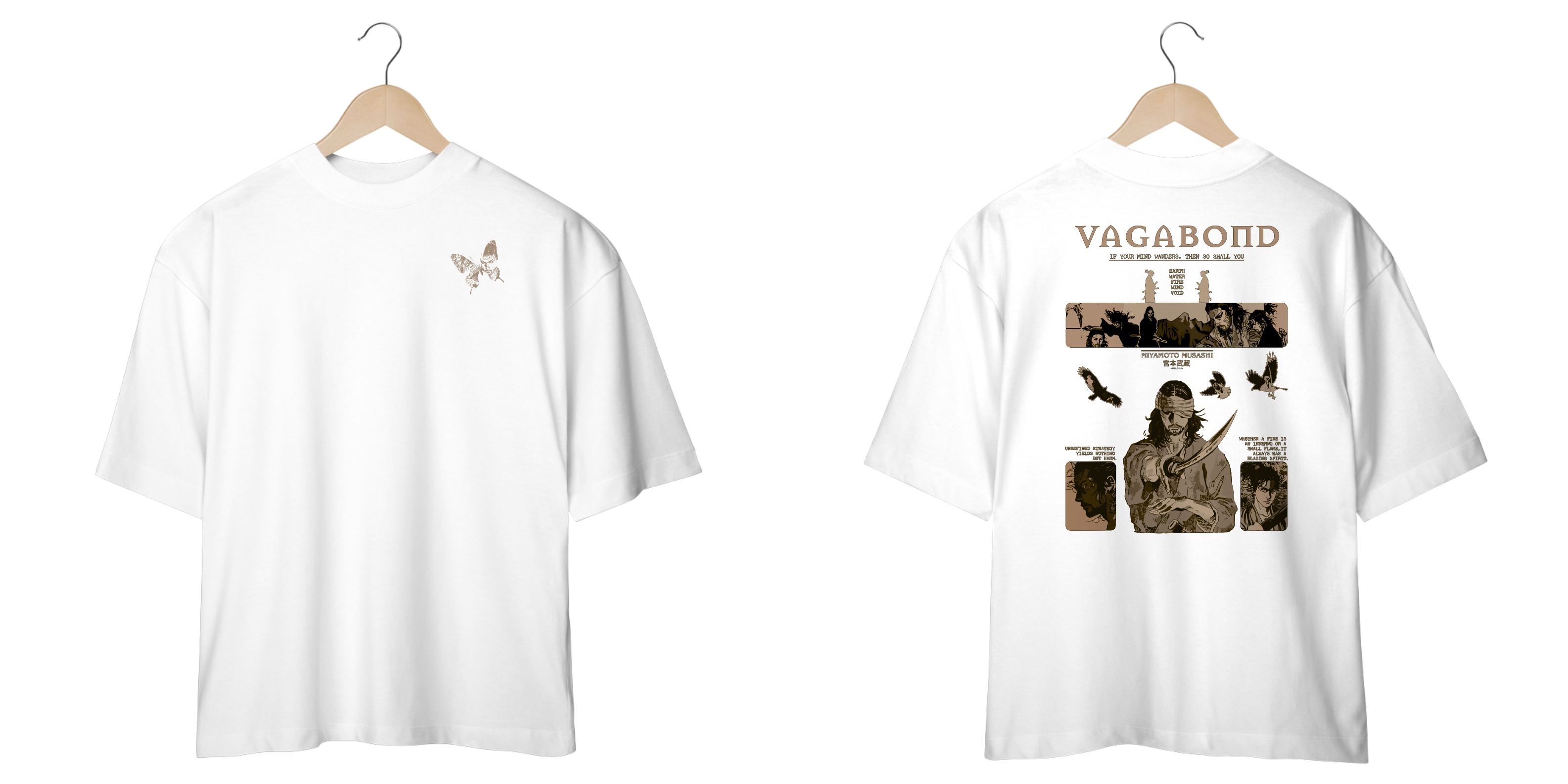 Miyamoto Musashi v.2 - Vagabond (frente e costas)