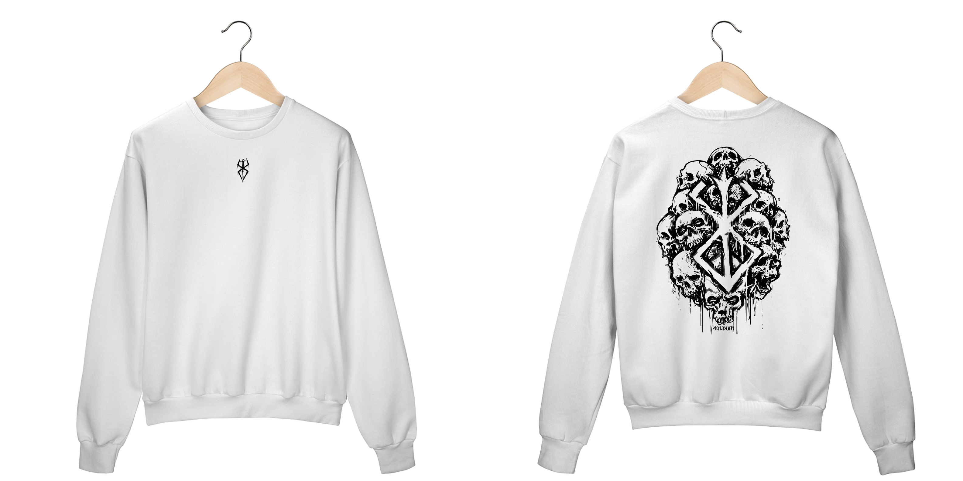 Marca do sacrifício - Berserk (frente e costas)