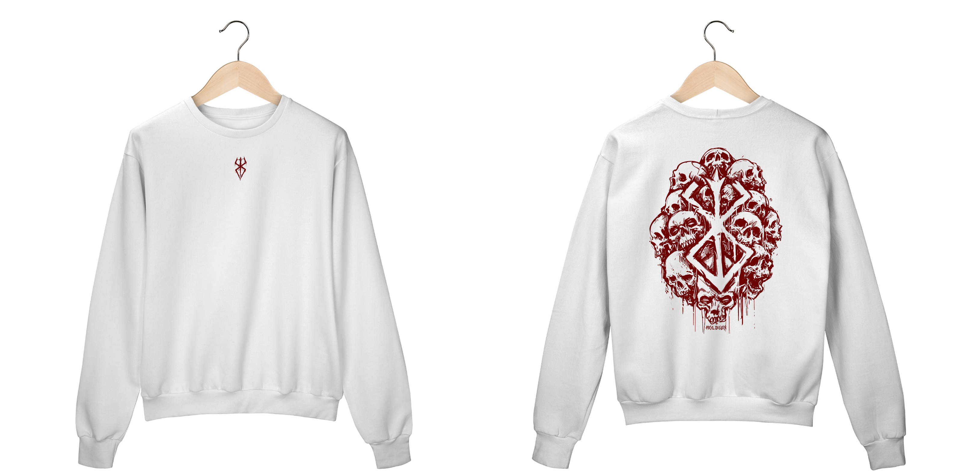 Marca do sacrifício - Berserk (frente e costas)