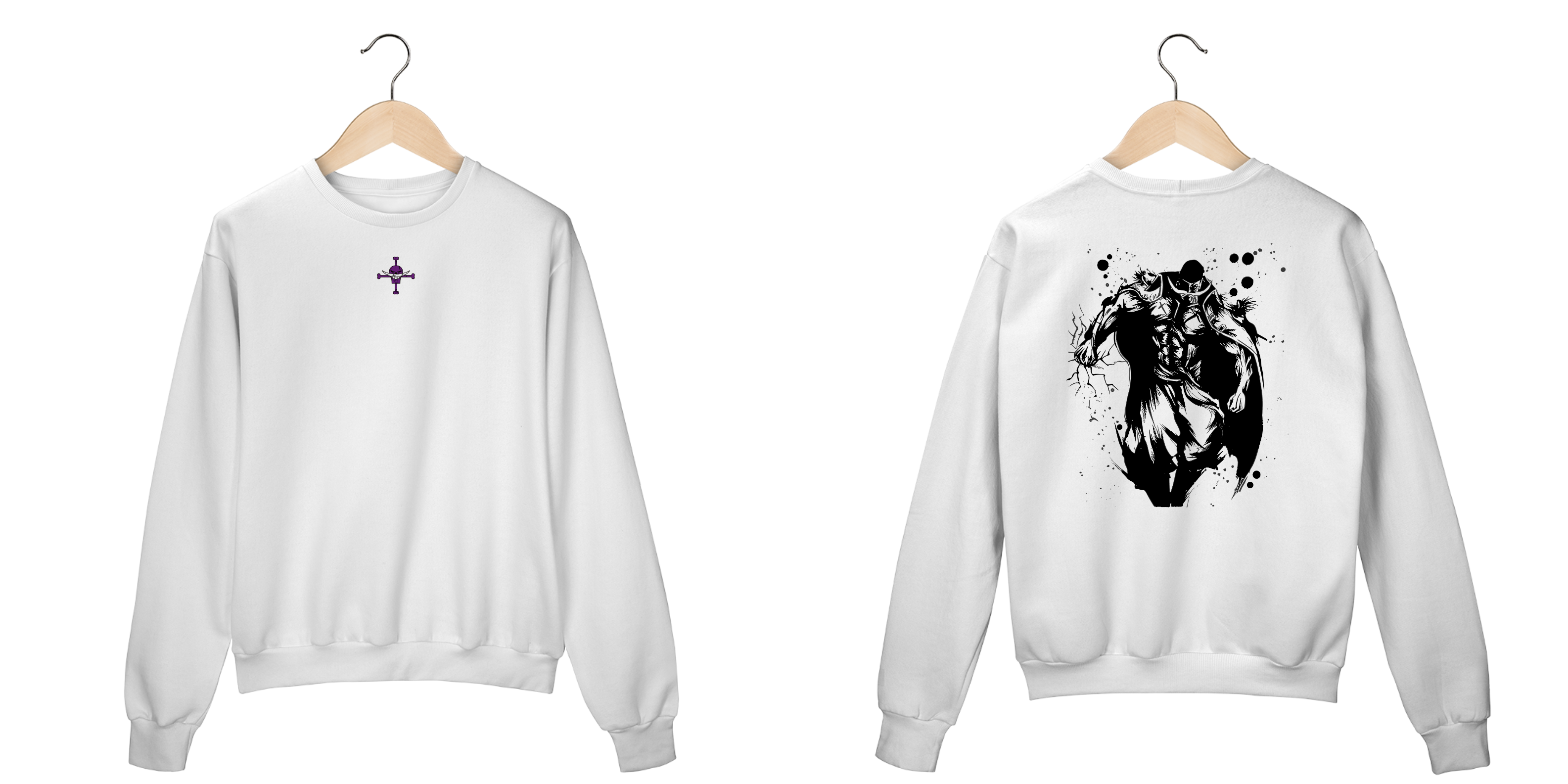 Barba Branca - One Piece (frente e costas)