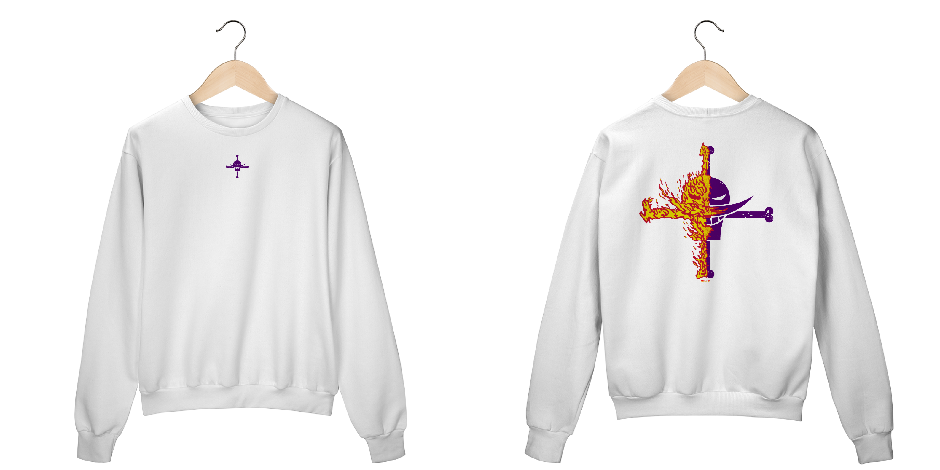 Barba Branca v.5 - One Piece (frente e costas)