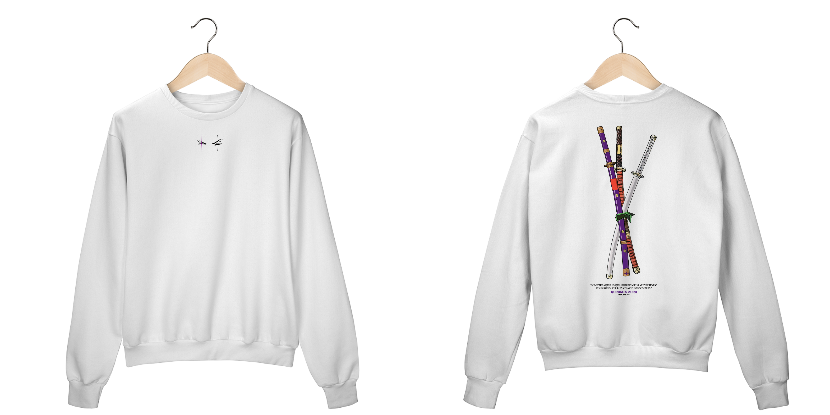 Roronoa Zoro - One Piece (frente e costas)