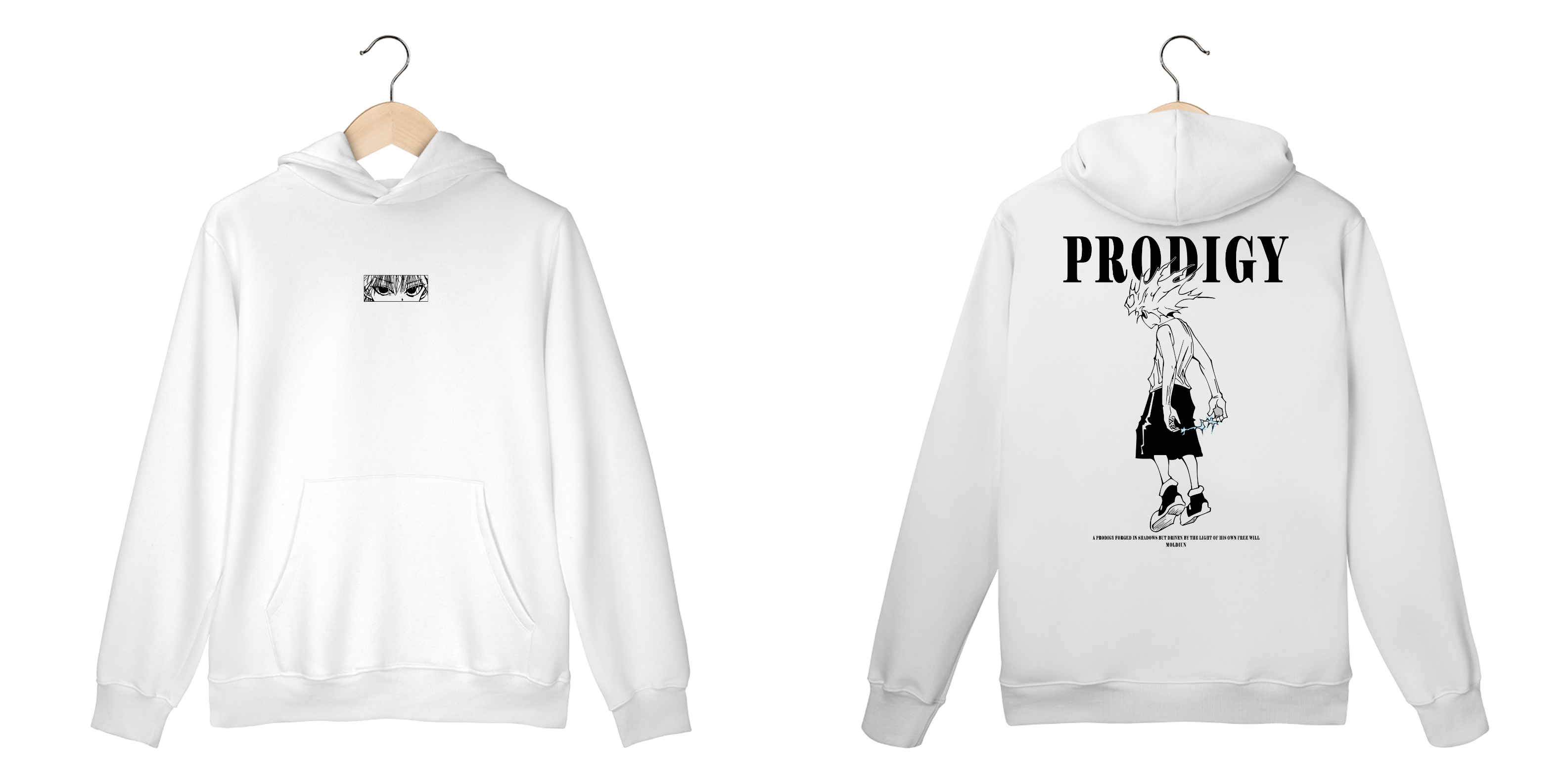 killua zoldyck v.3 - HunterXHunter (frente e costas)