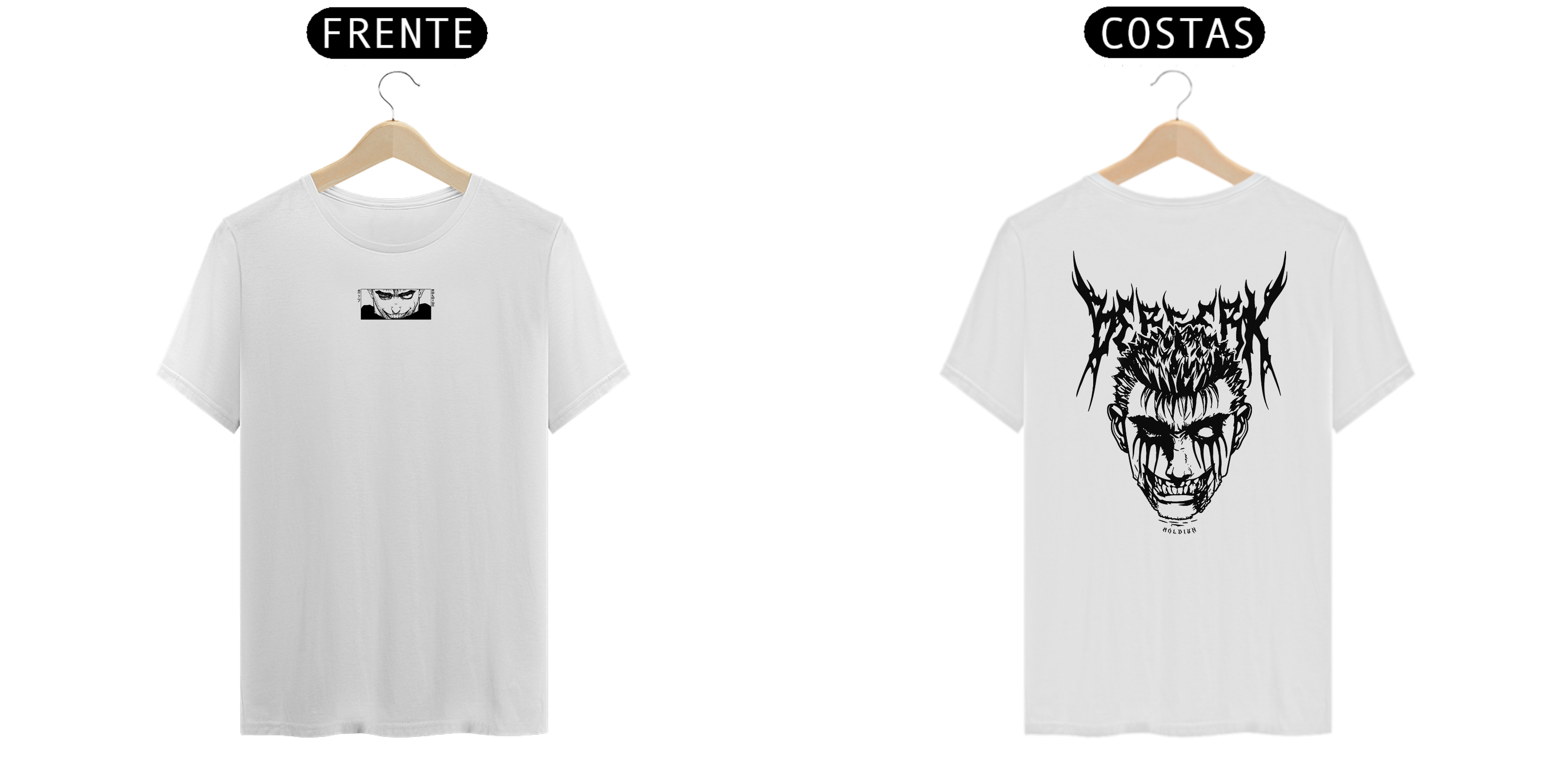 Guts v.5 - Berserk (frente e costas)